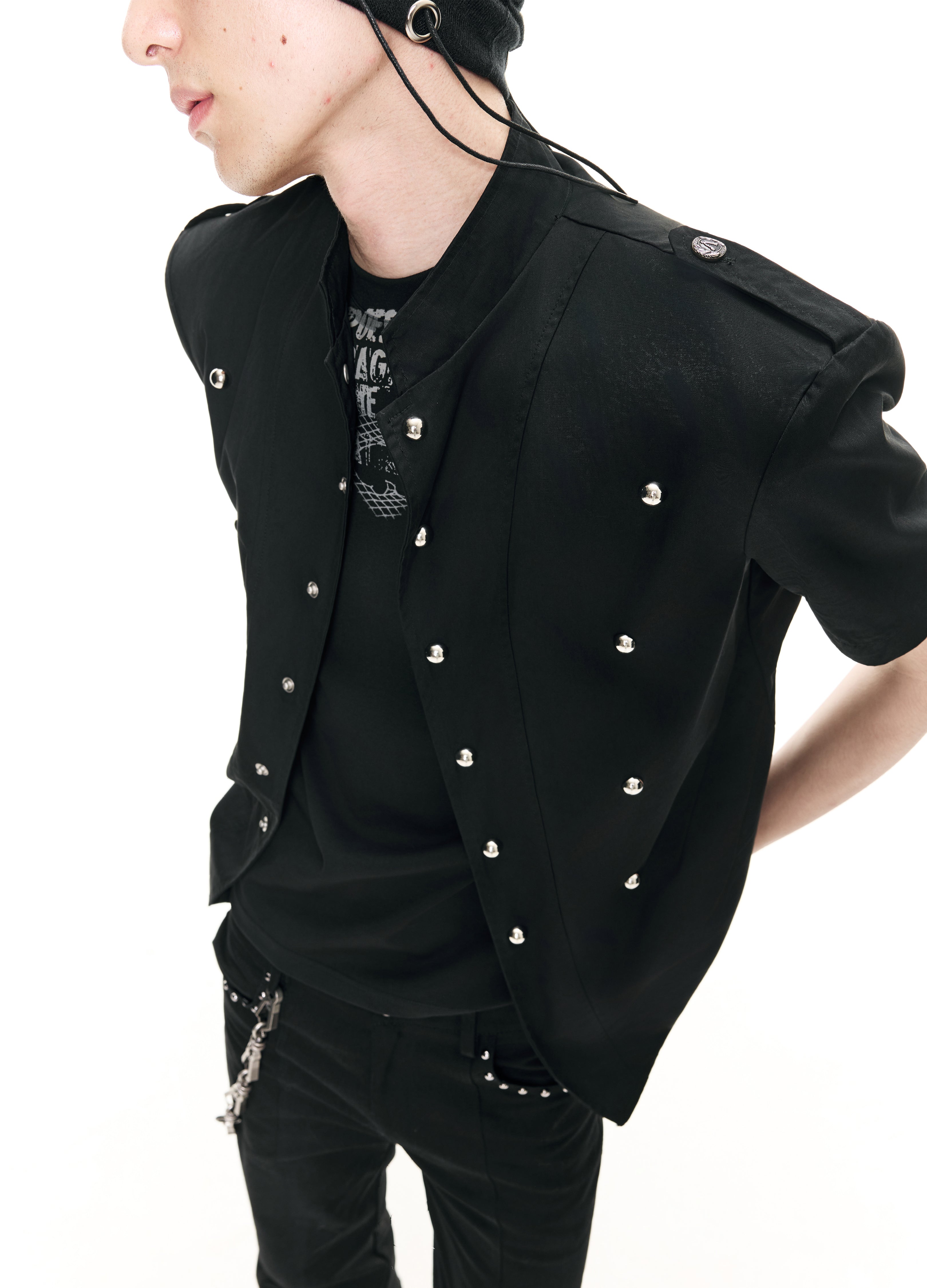 26SS NAPOLEON SHOULDER SHIRT