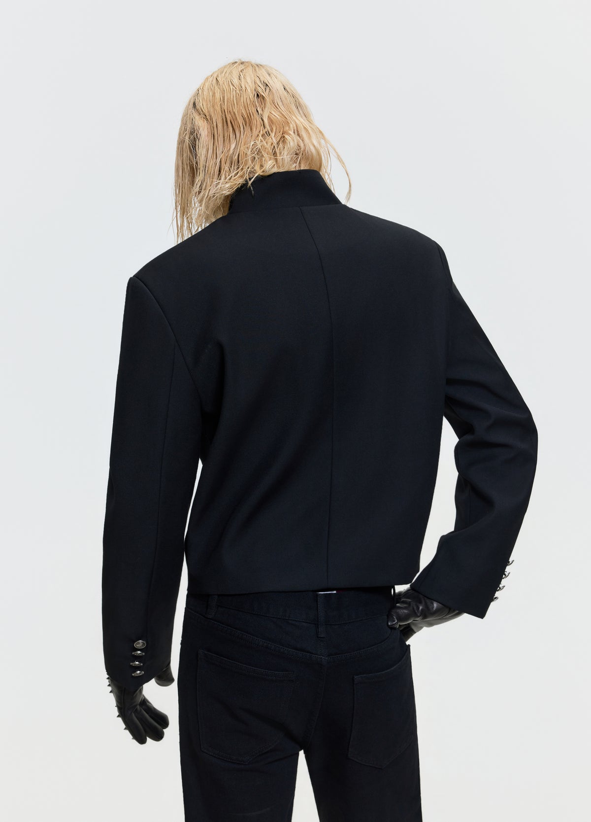FRKM SCD 26FW oriental metal-button black jacket — product view 10