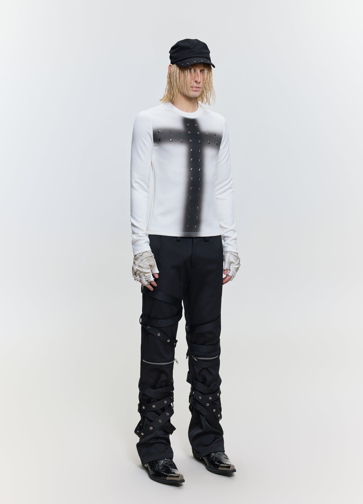 26FW CRYSTAL CROSS TEE