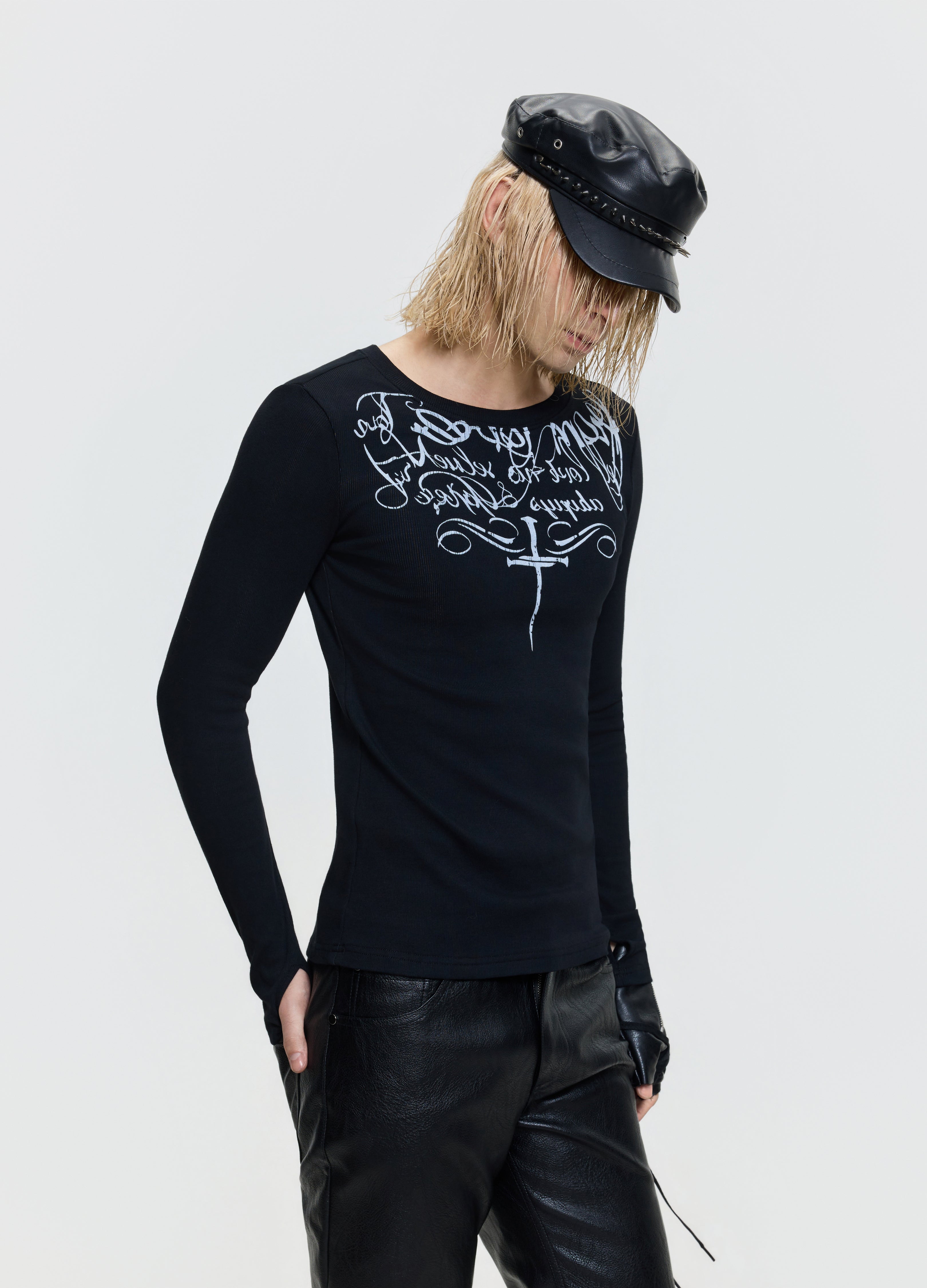 26FW RUNE CROSS TEE