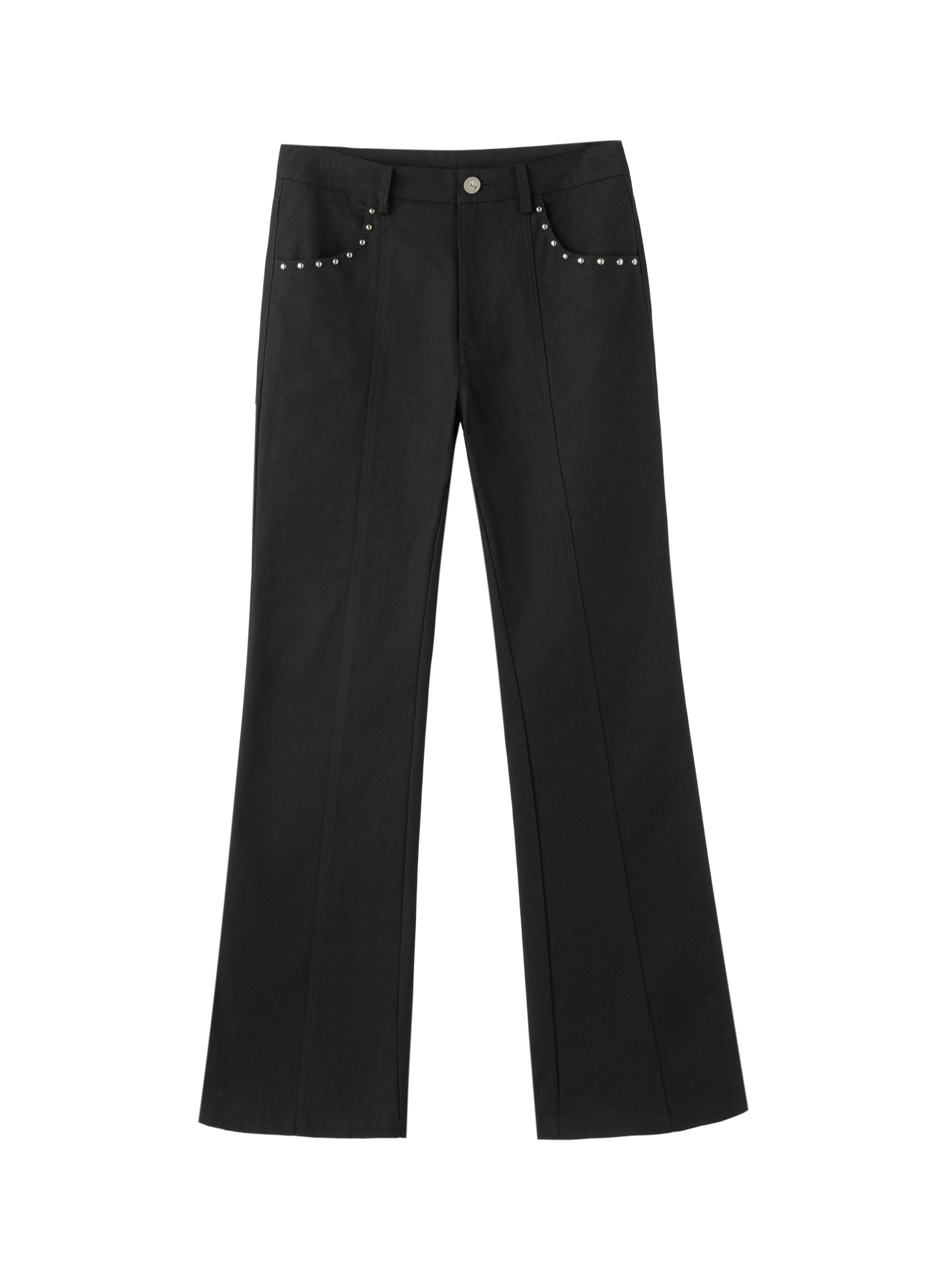 26SS STUDDED PUNK SLIM PANTS
