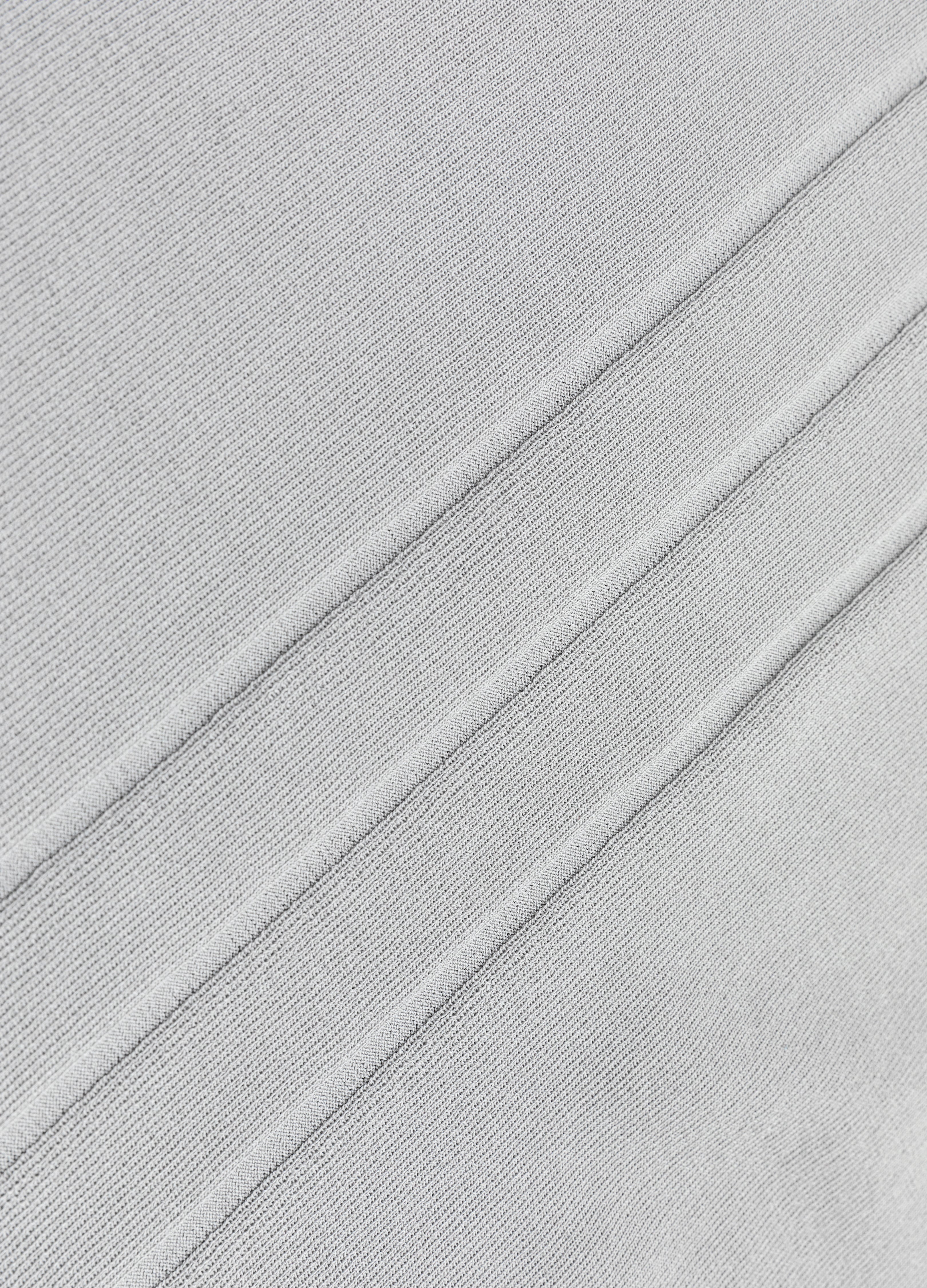 26SS GREY KNIT SHORT SLEEVE SLIM TEE