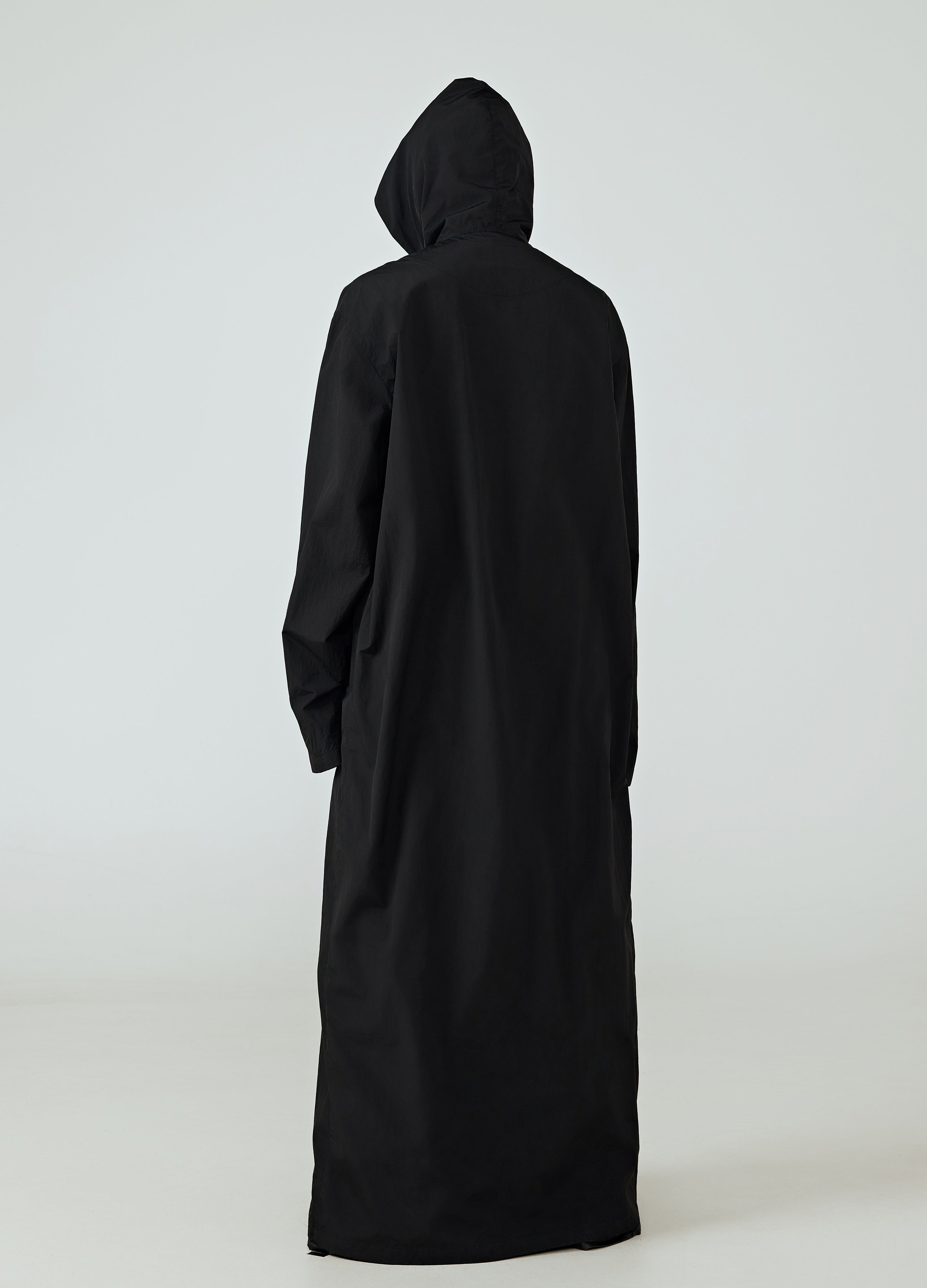 25SS DARK CASCADE HOODED TRENCH