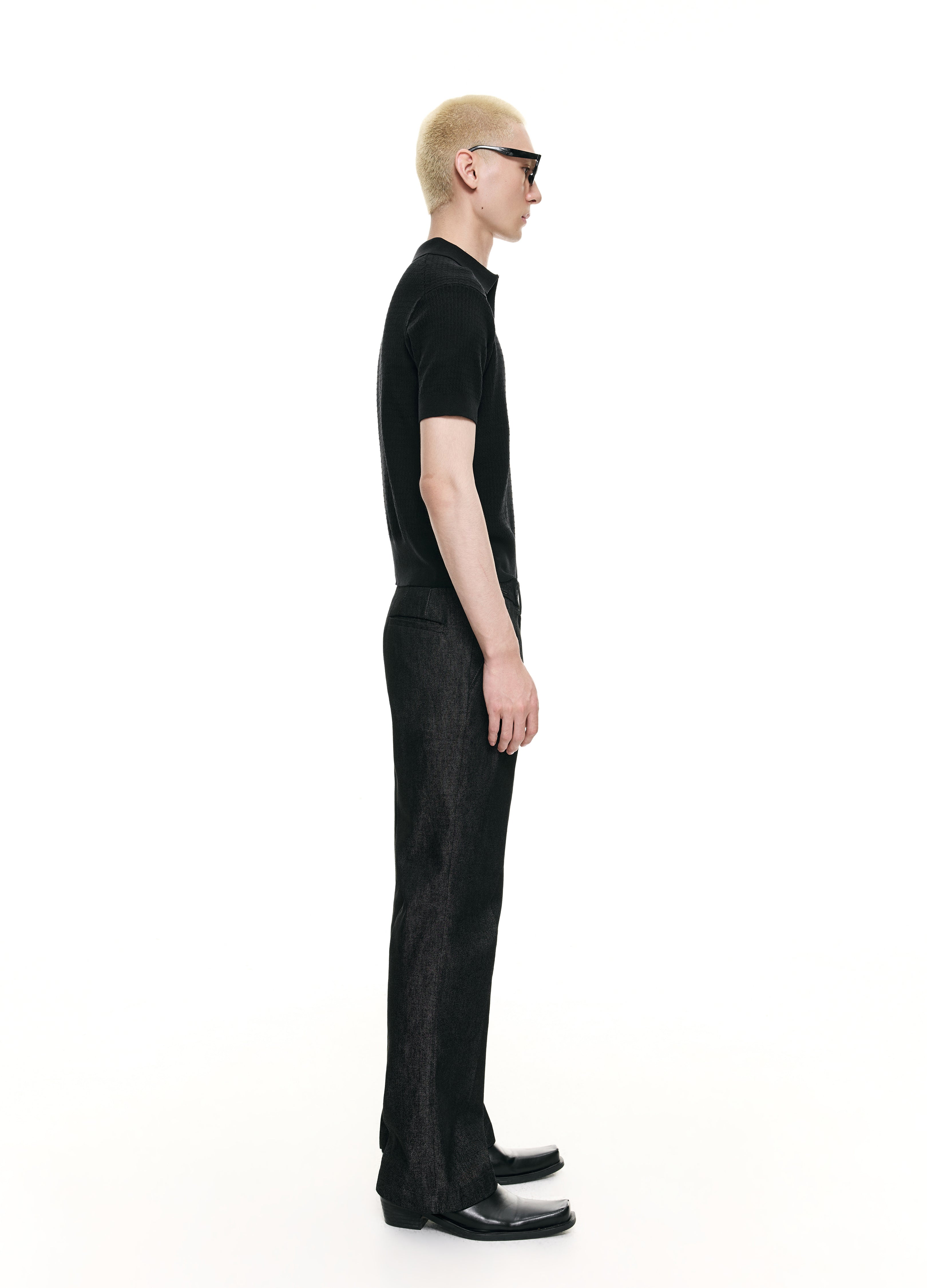 26SS OPEN-KNIT RESORT POLO