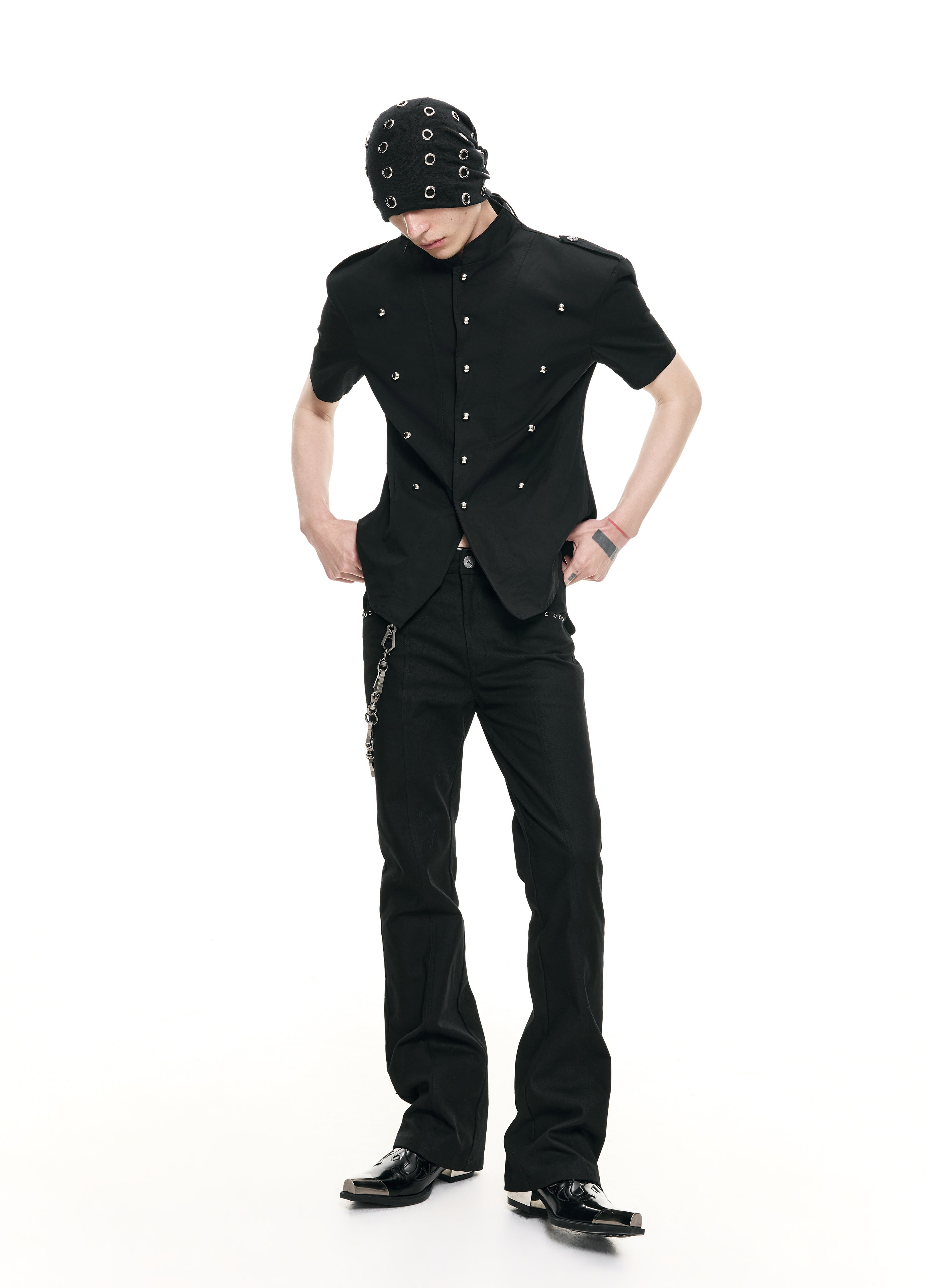26SS NAPOLEON SHOULDER SHIRT