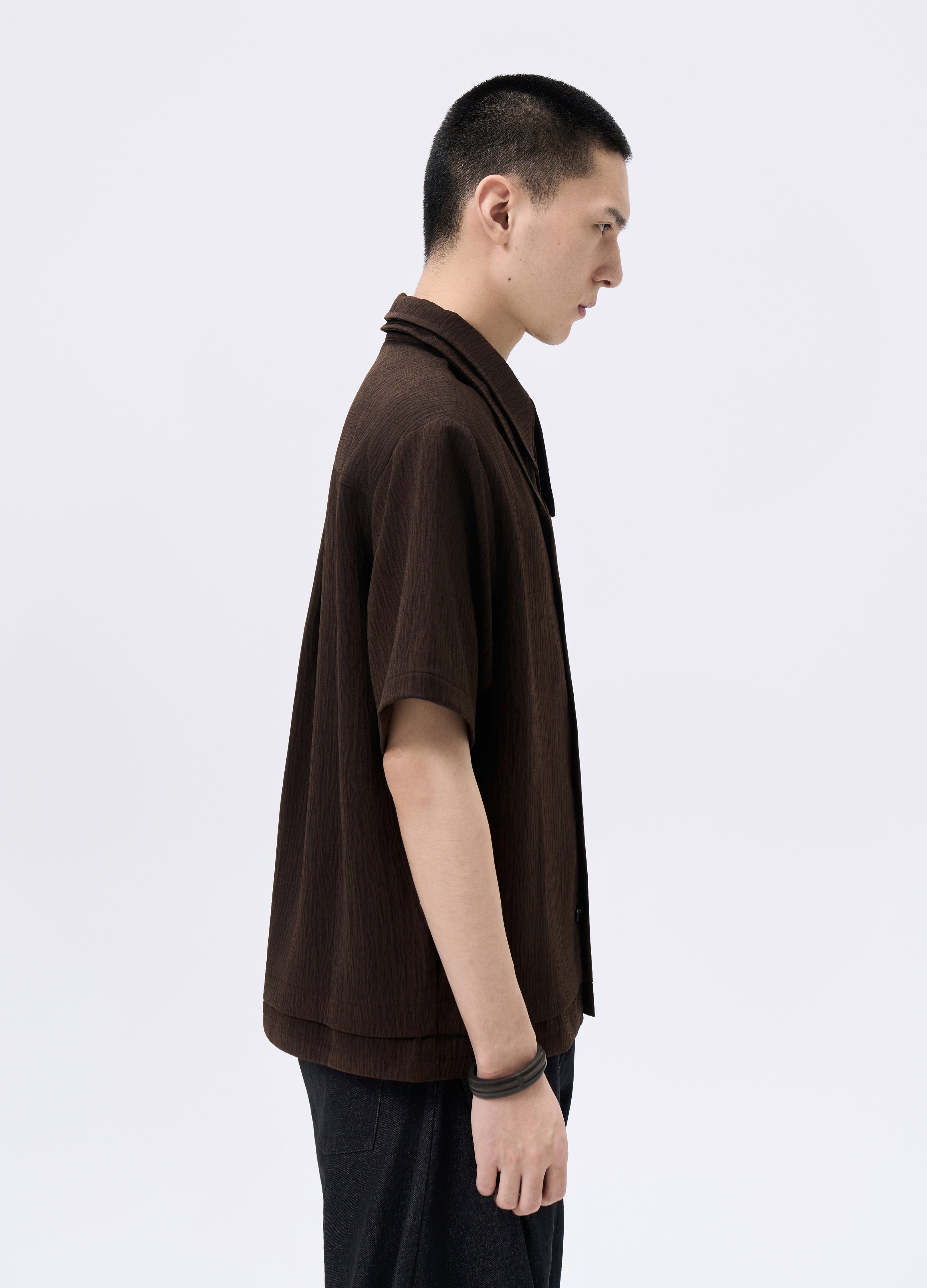 26SS DUAL COLLAR LAYER SHIRT