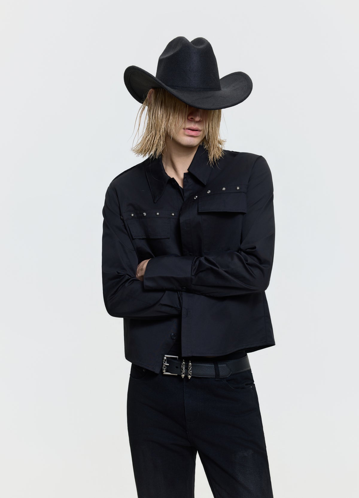 26FW STUDDED WESTERN SHIRT