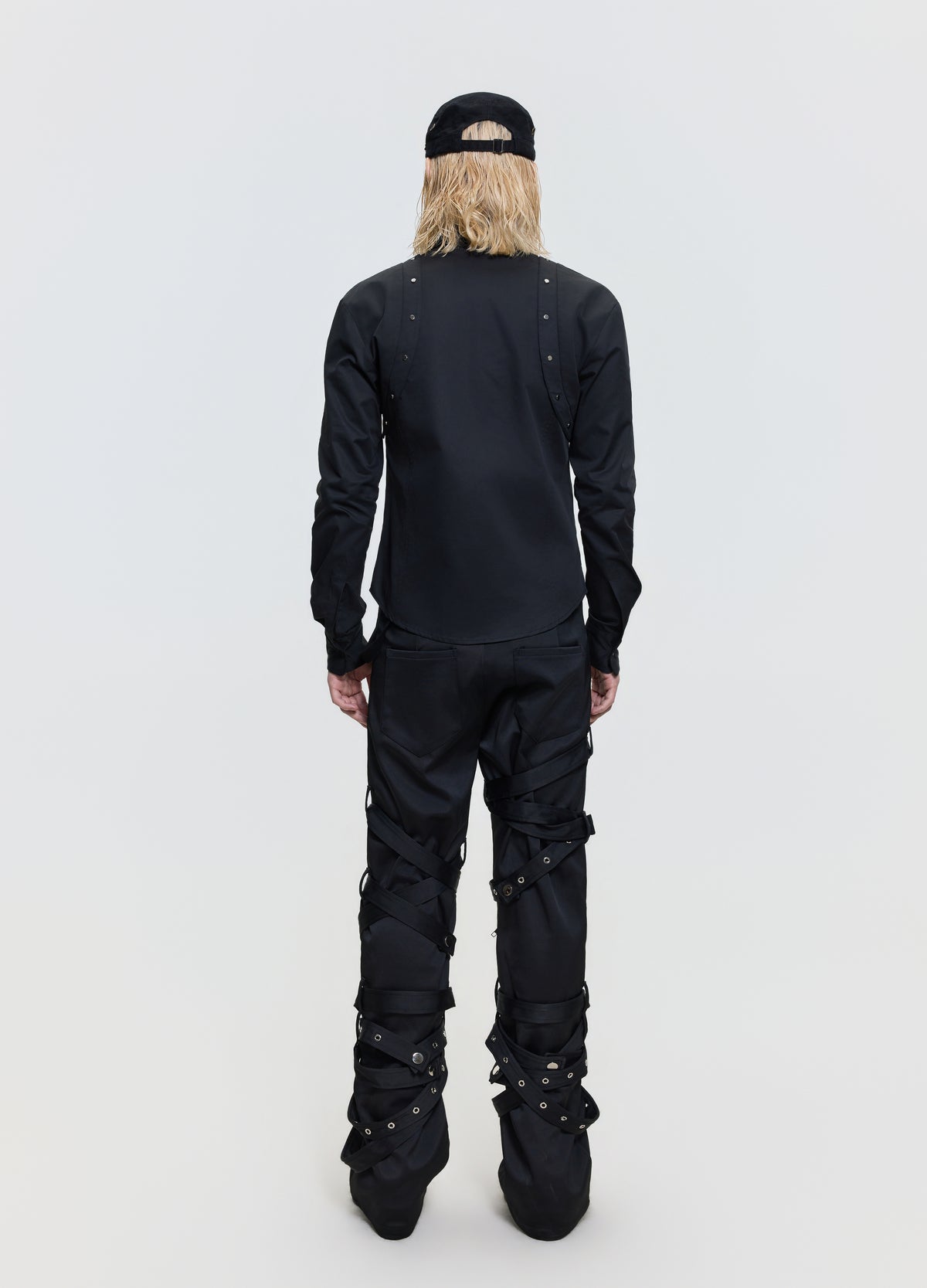 26FW PUNK STRAP FLARE PANTS