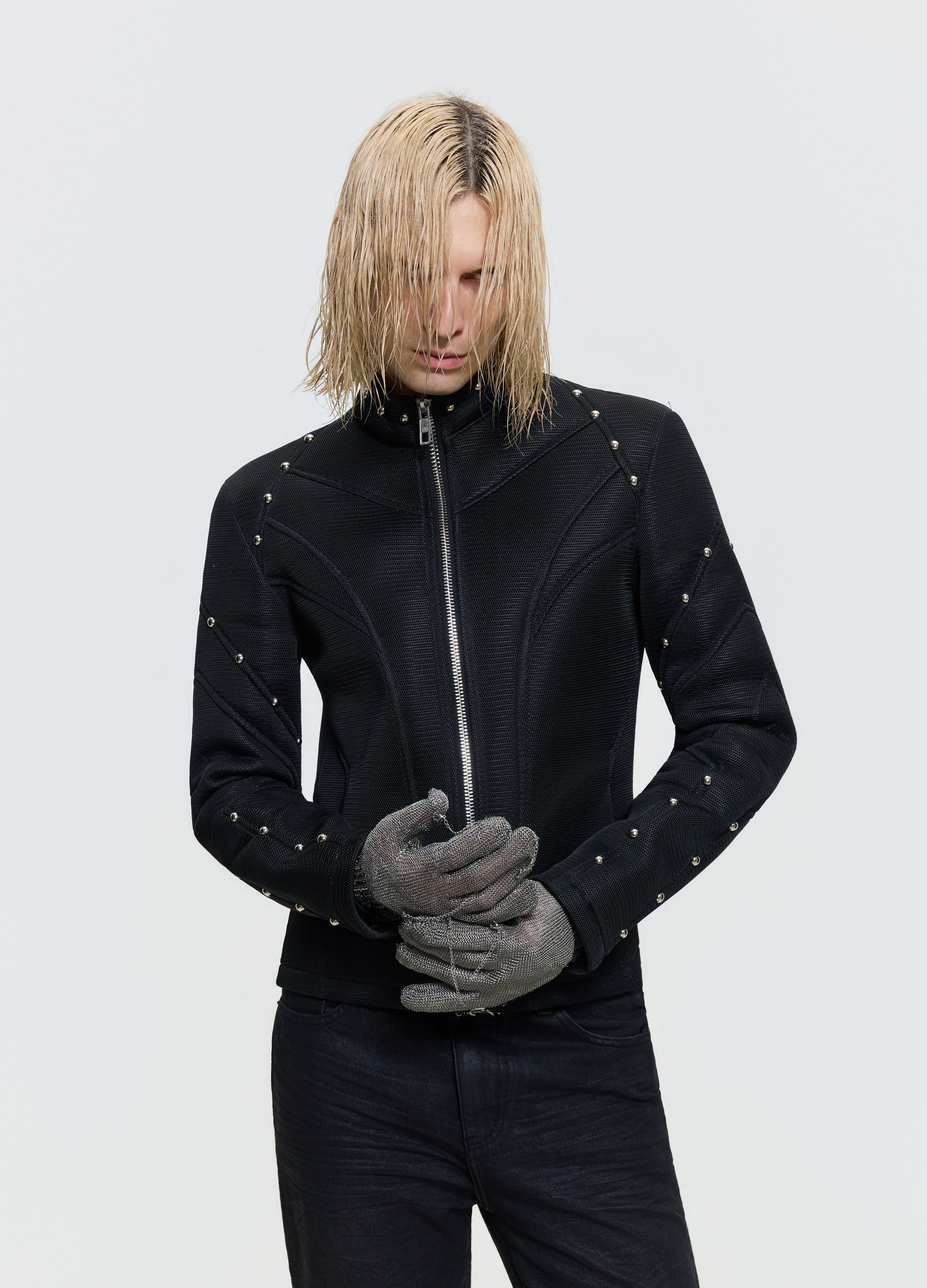 26FW MESH STUD JACKET
