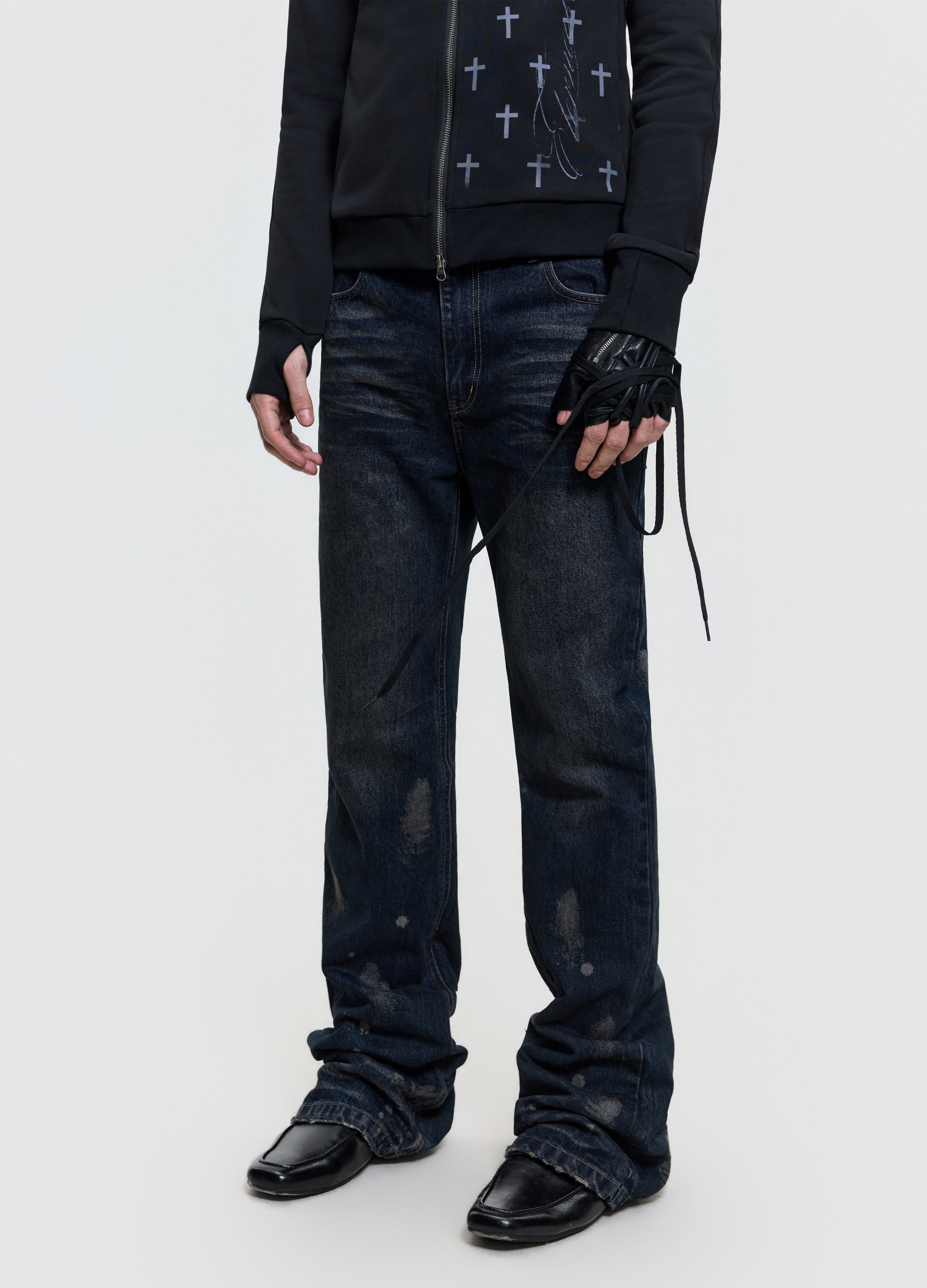 26FW INK WASH STACKED DENIM