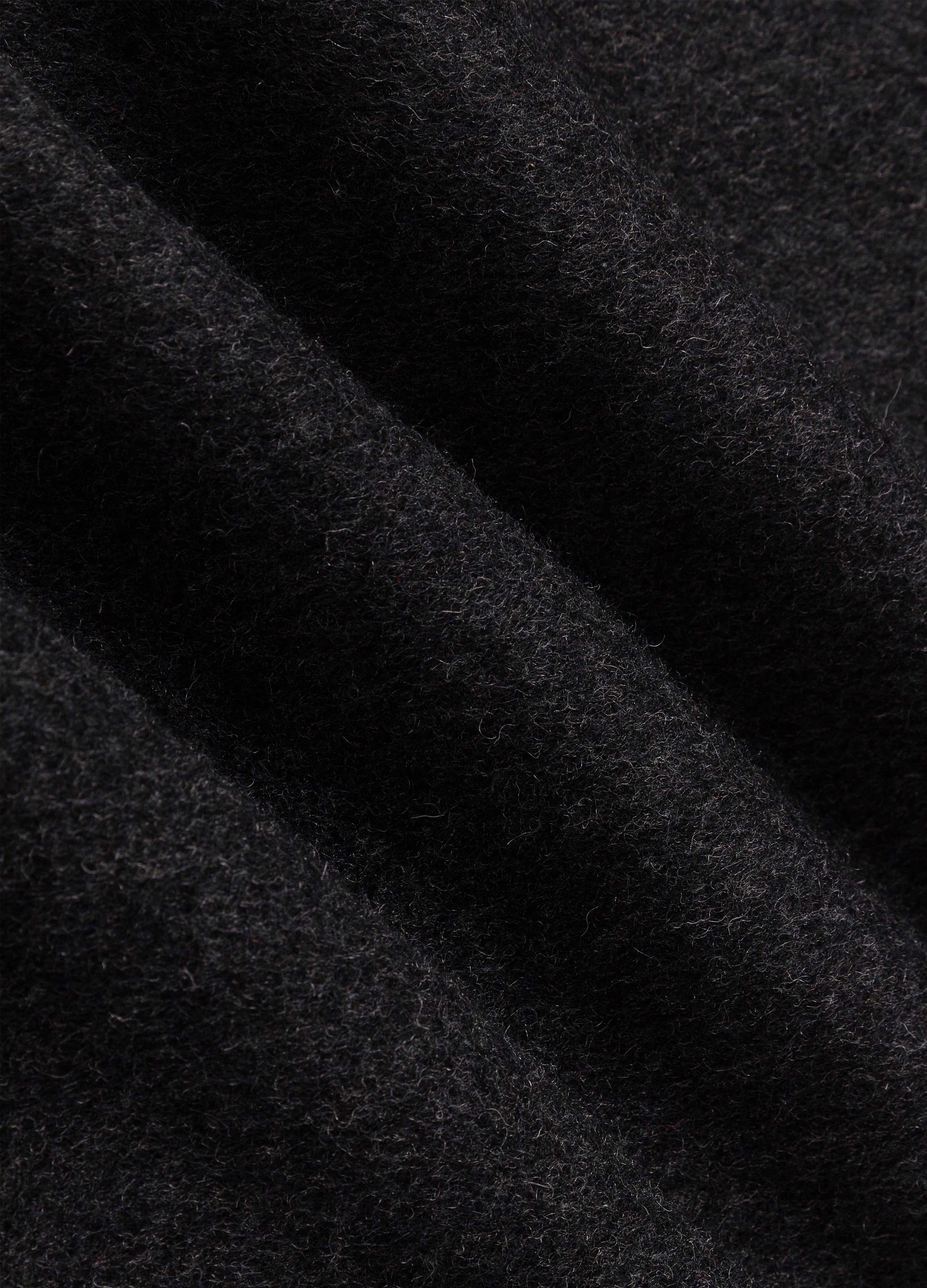 25FW BELTED DECONSTRUCT WOOL COAT