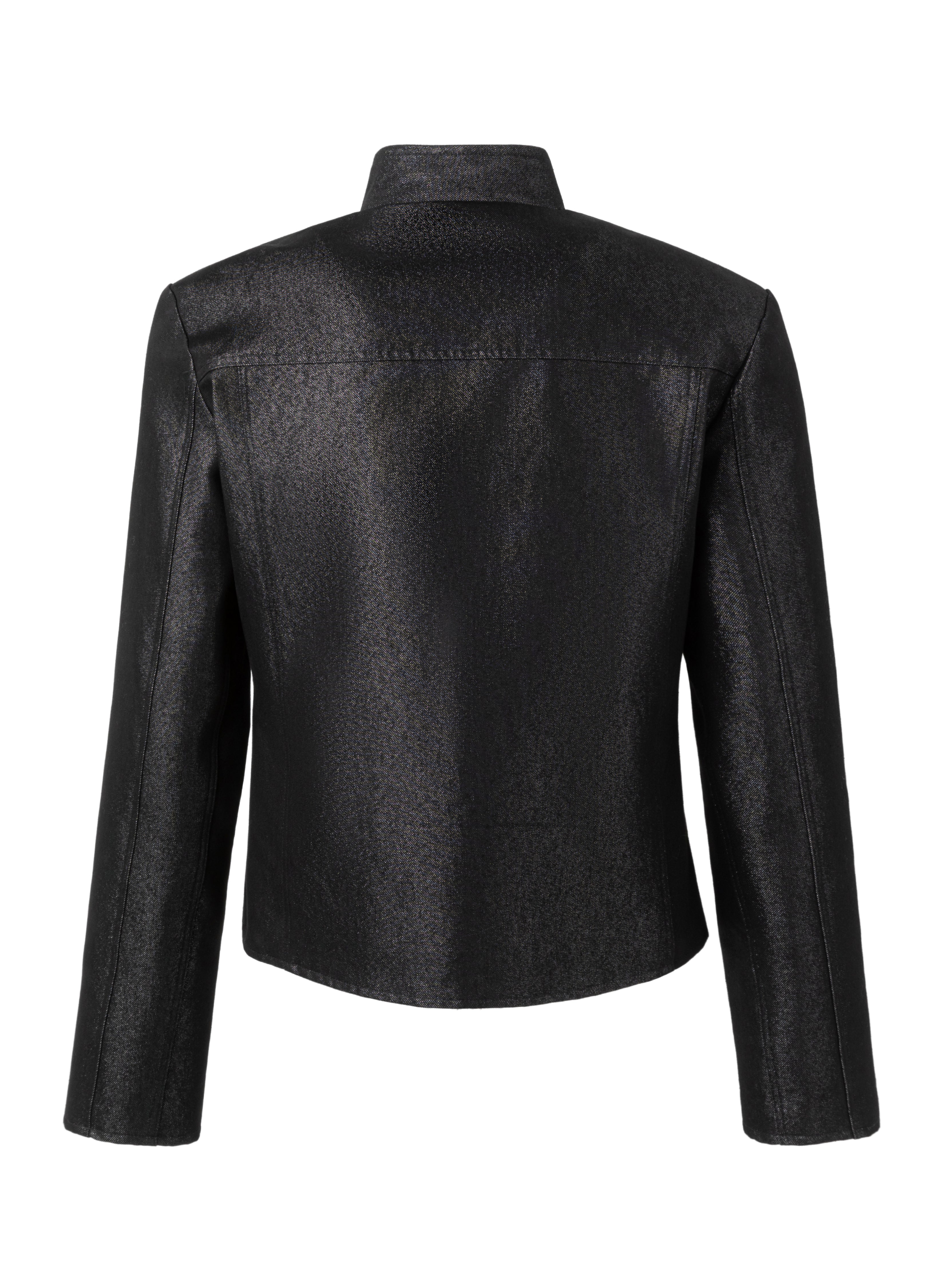 26SS METALLIC SHIMMER DENIM JACKET