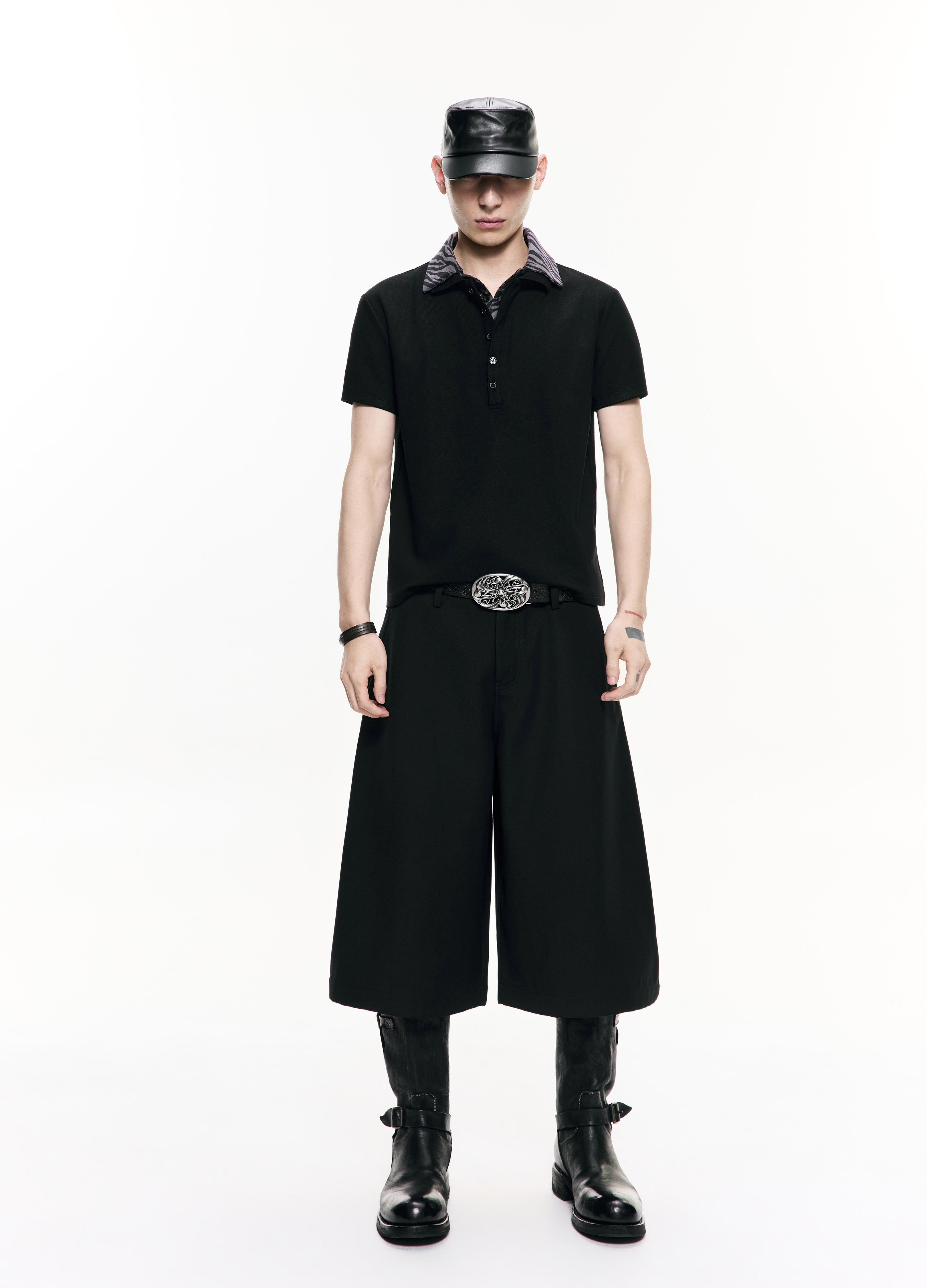 26SS CURVED CROP WIDE TROUSERS