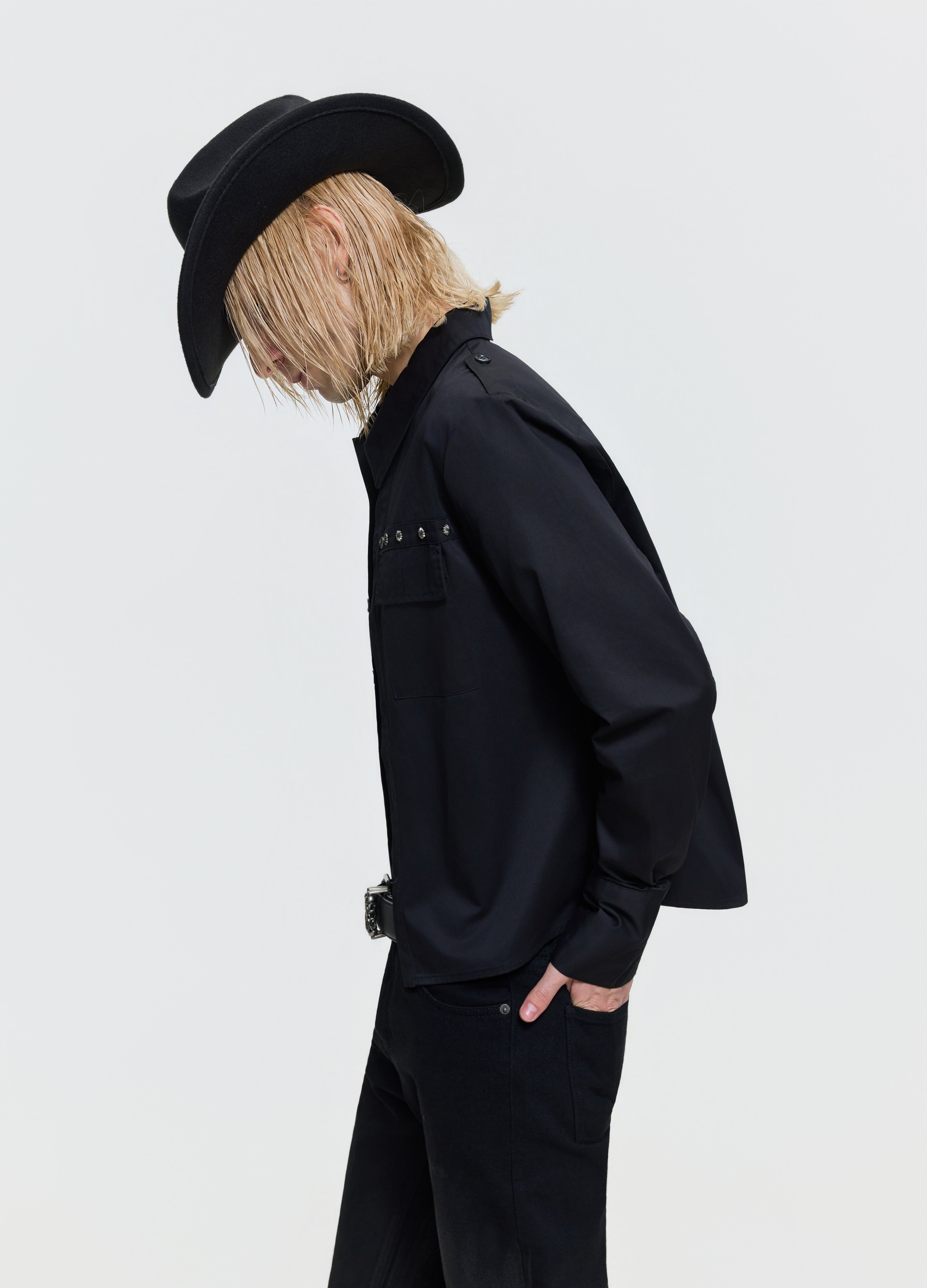 26FW STUDDED WESTERN SHIRT