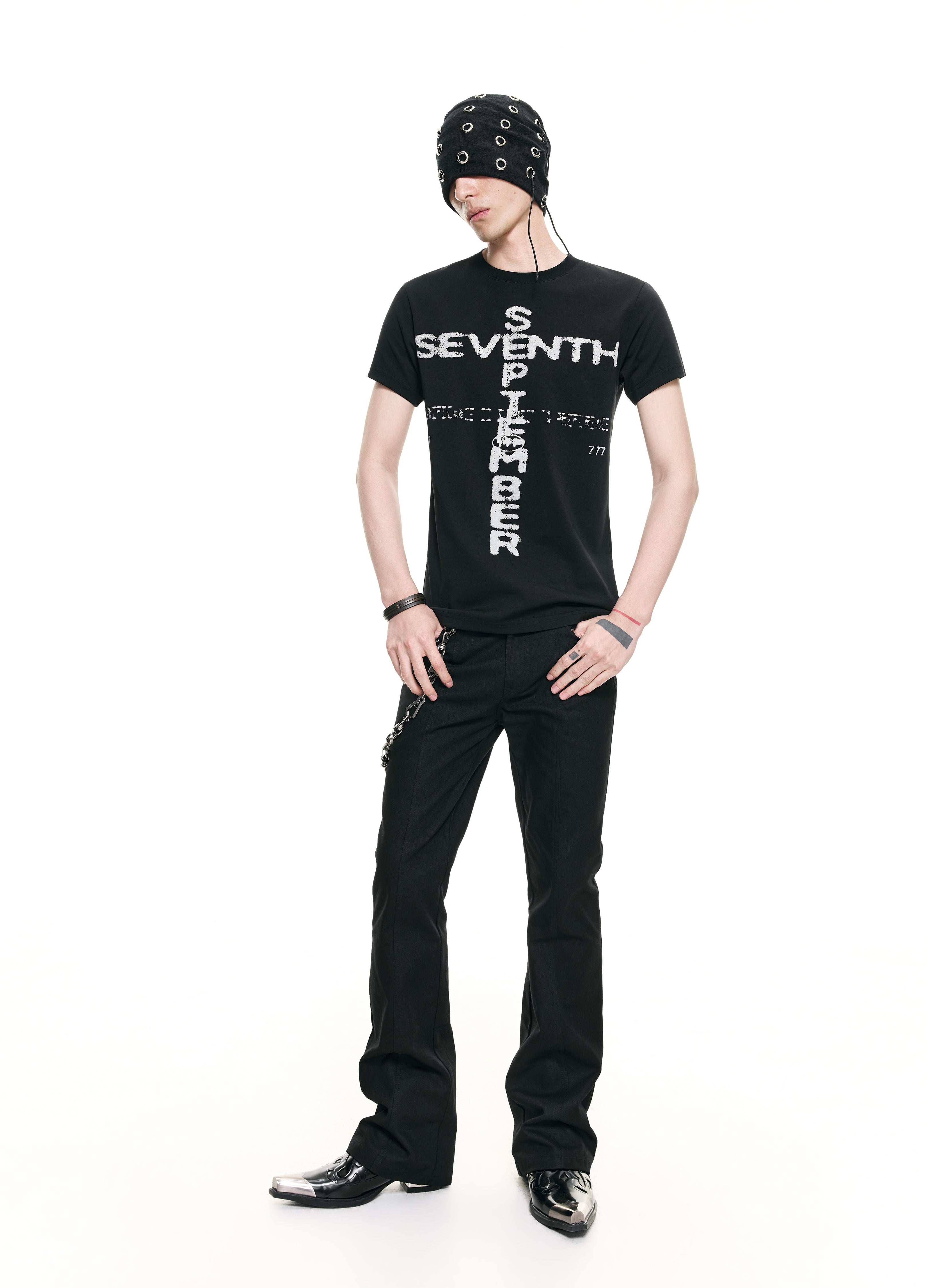 26SS CROSS LOGO PUNK TEE