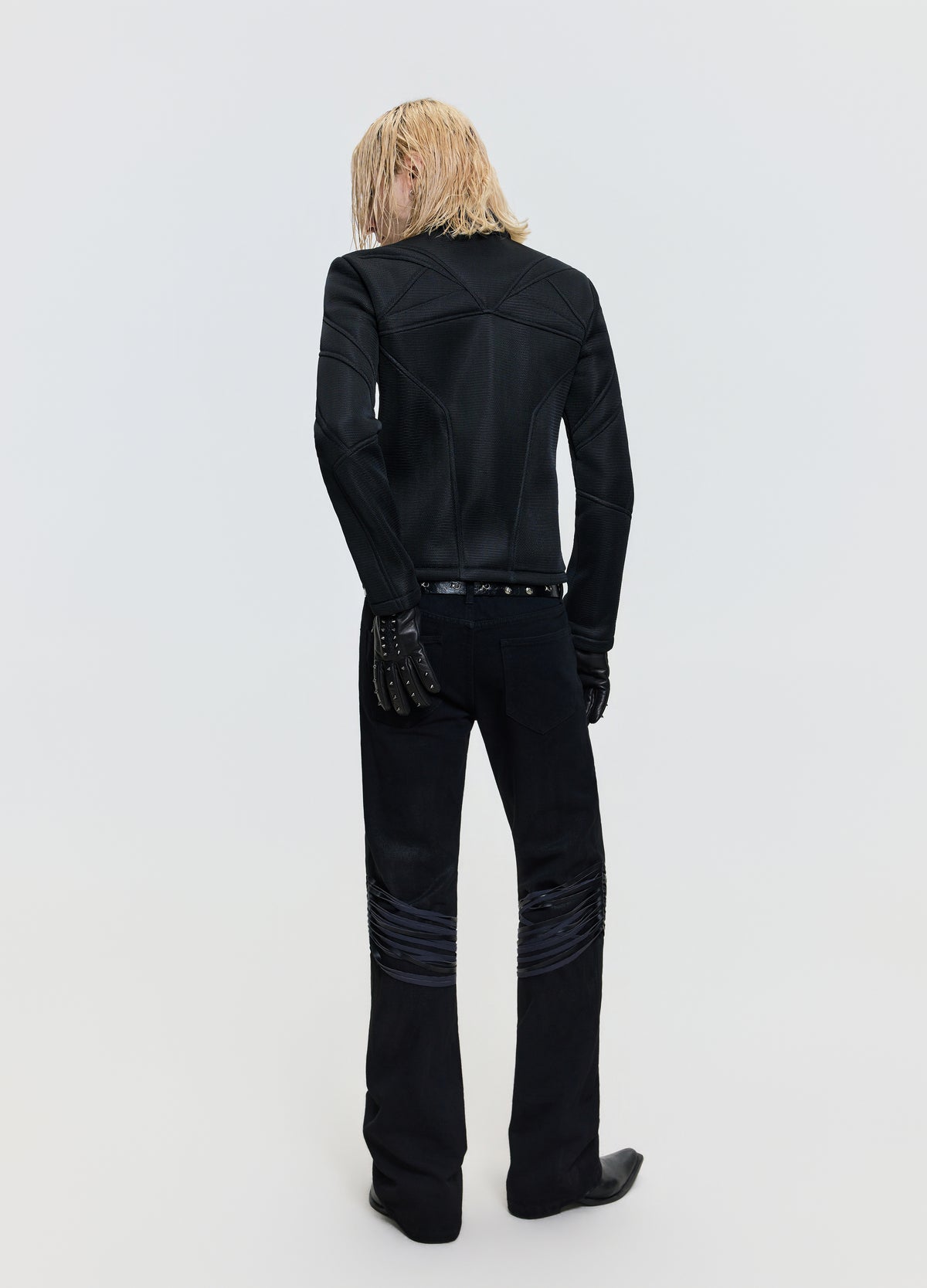 26FW LACE-UP WAXED DENIM