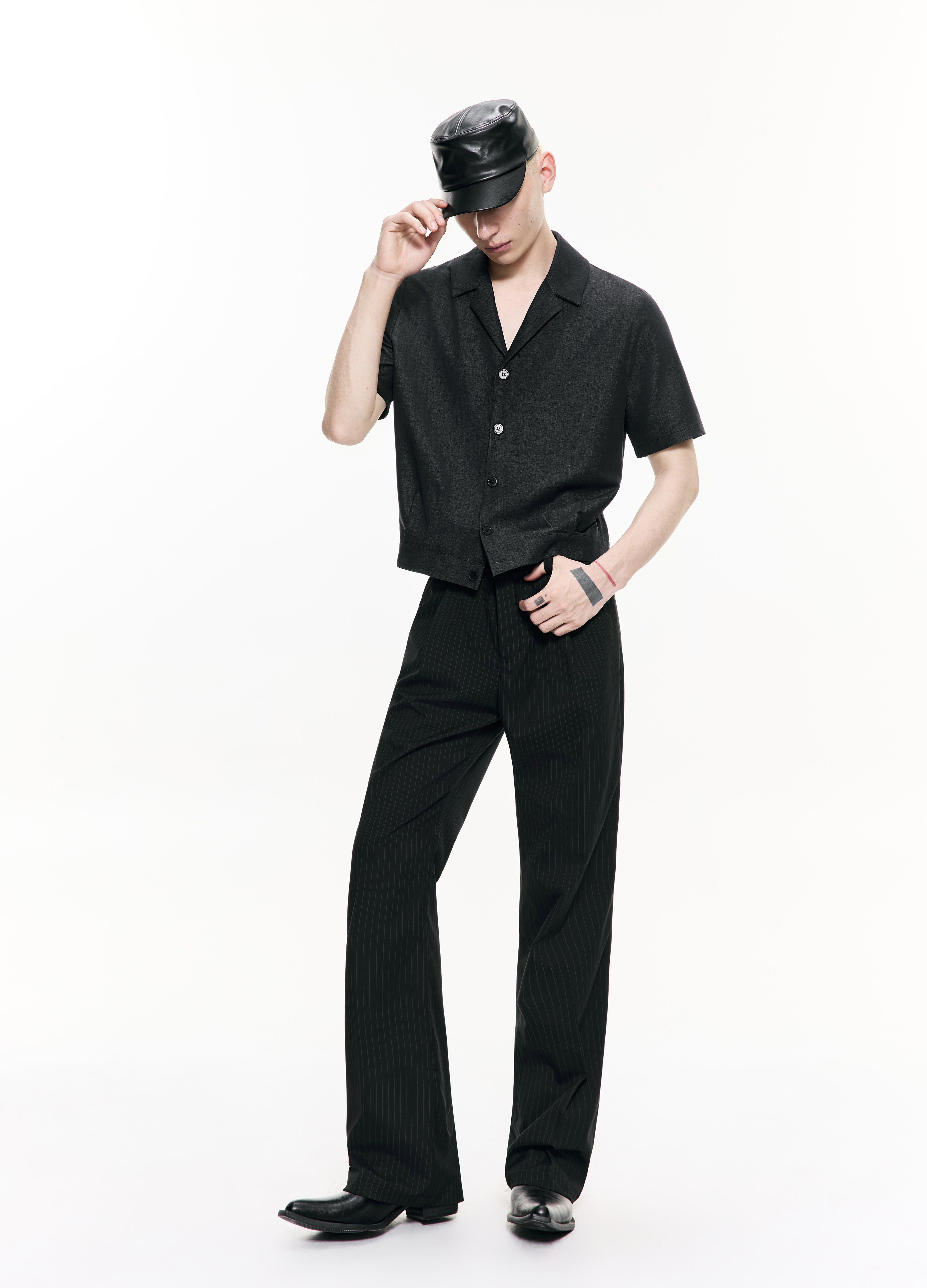 26SS PINSTRIPE STRAIGHT FIT TROUSERS