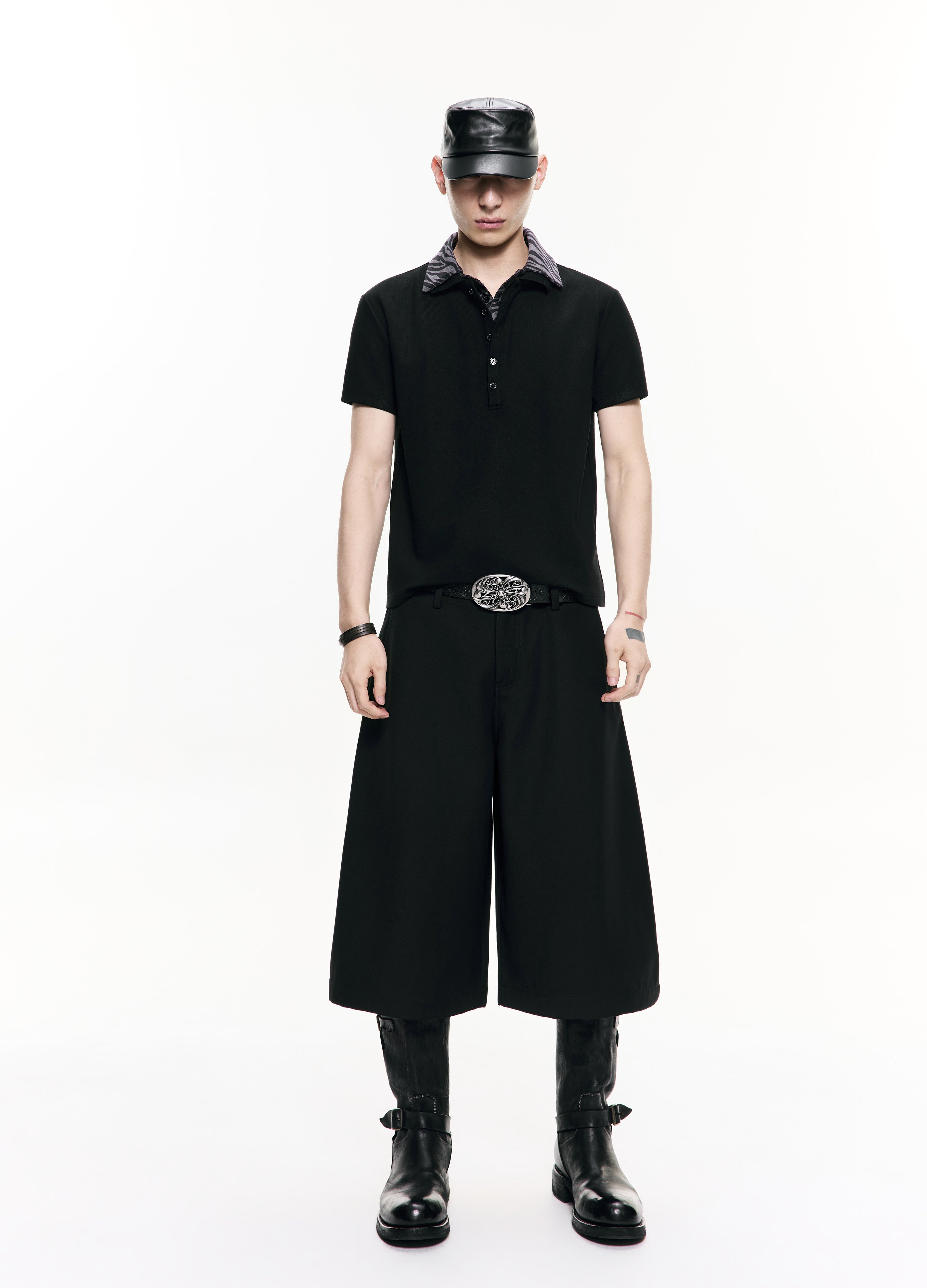 26SS DOUBLE-COLLAR PATTERN POLO