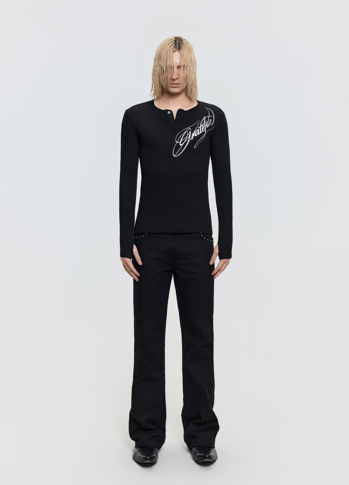 26FW SILVER HENLEY TEE