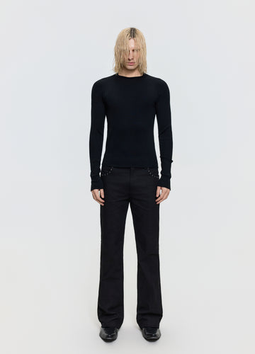 26FW RIBBED LONG SLEEVE TEE — FRKM SCD 26FW product photograph 1 of 10