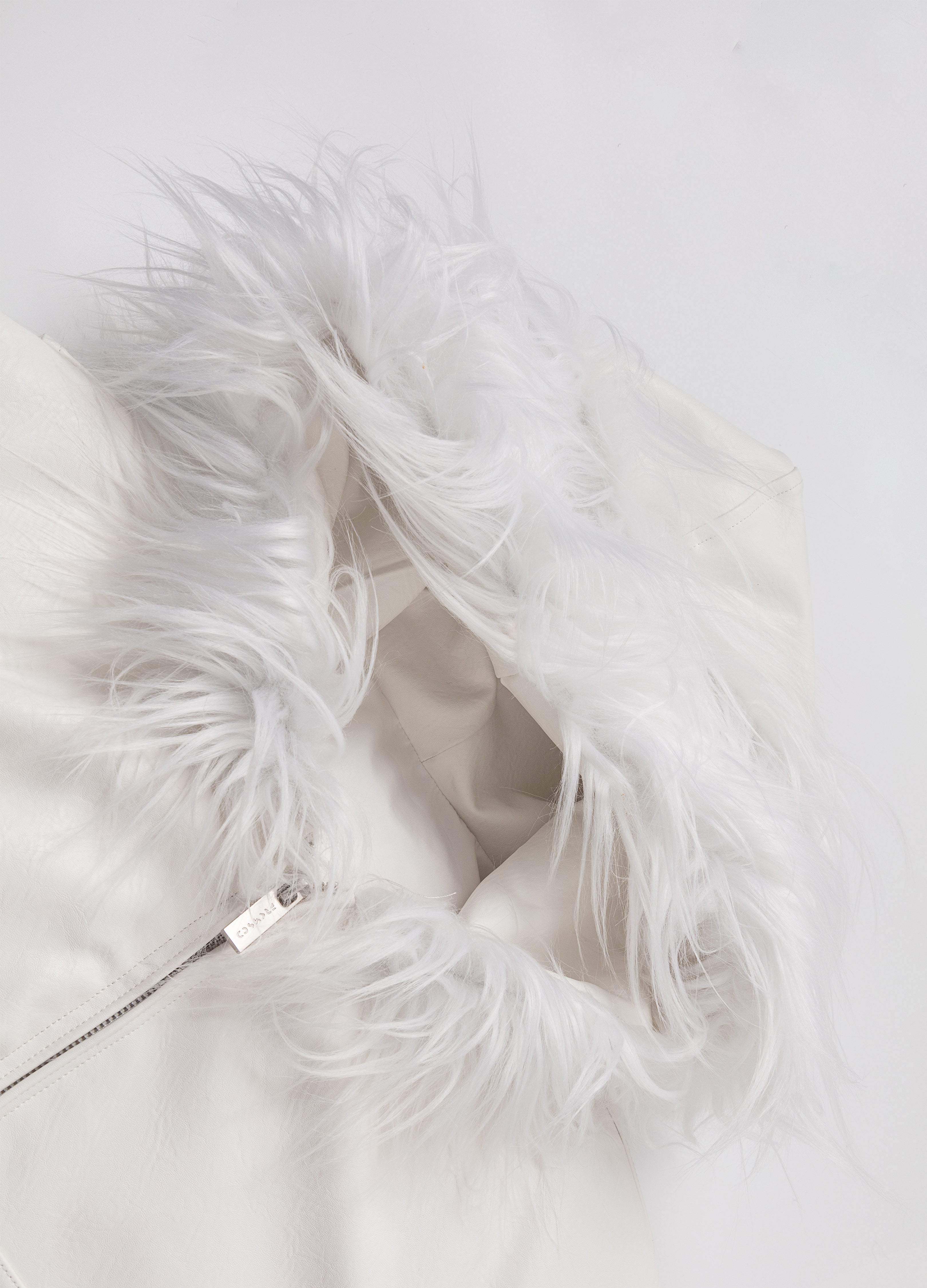 25FW WHITE FUR PARKA DOWN