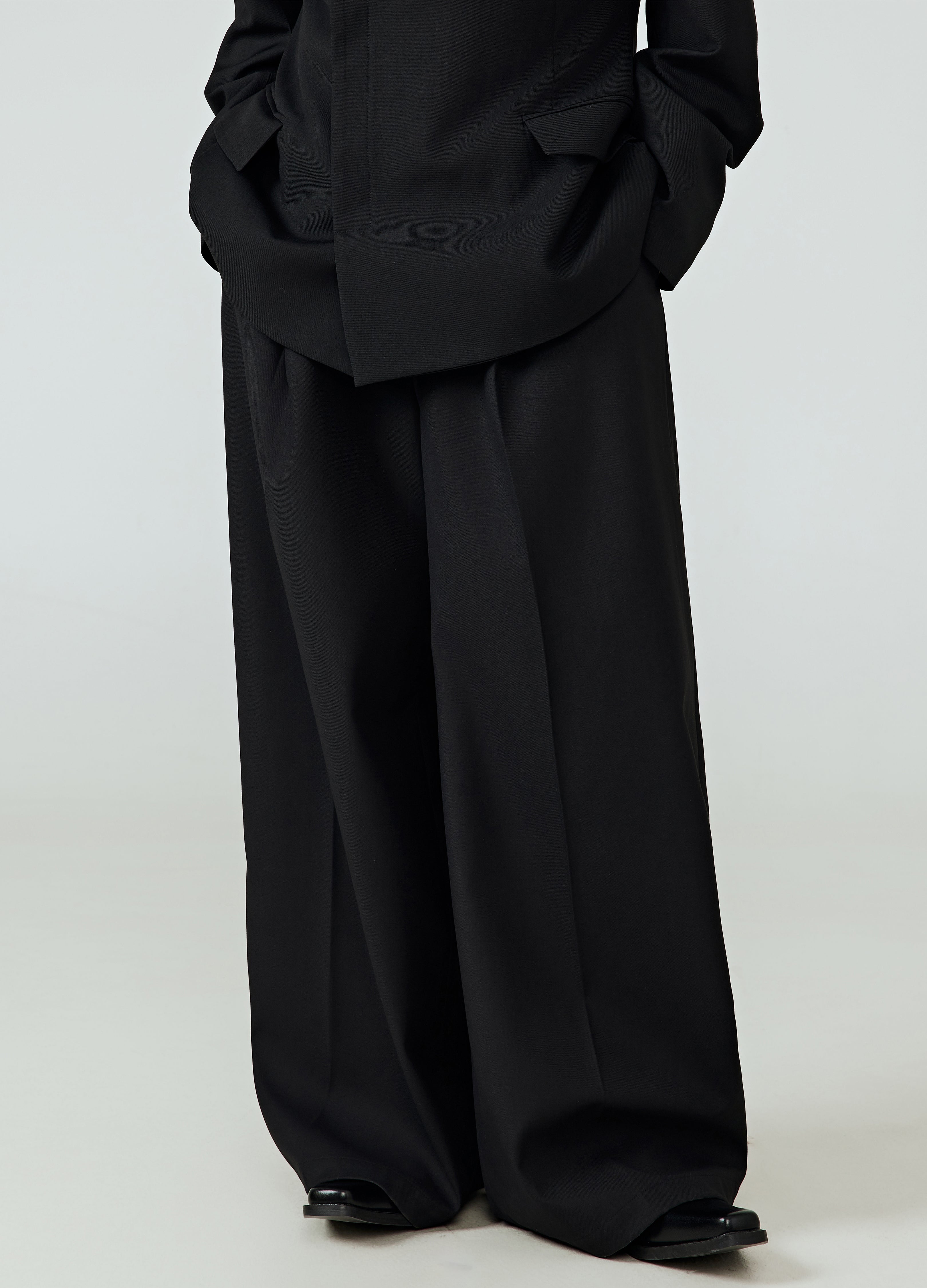 25SS DRAPED VOID WIDE-LEG TROUSERS