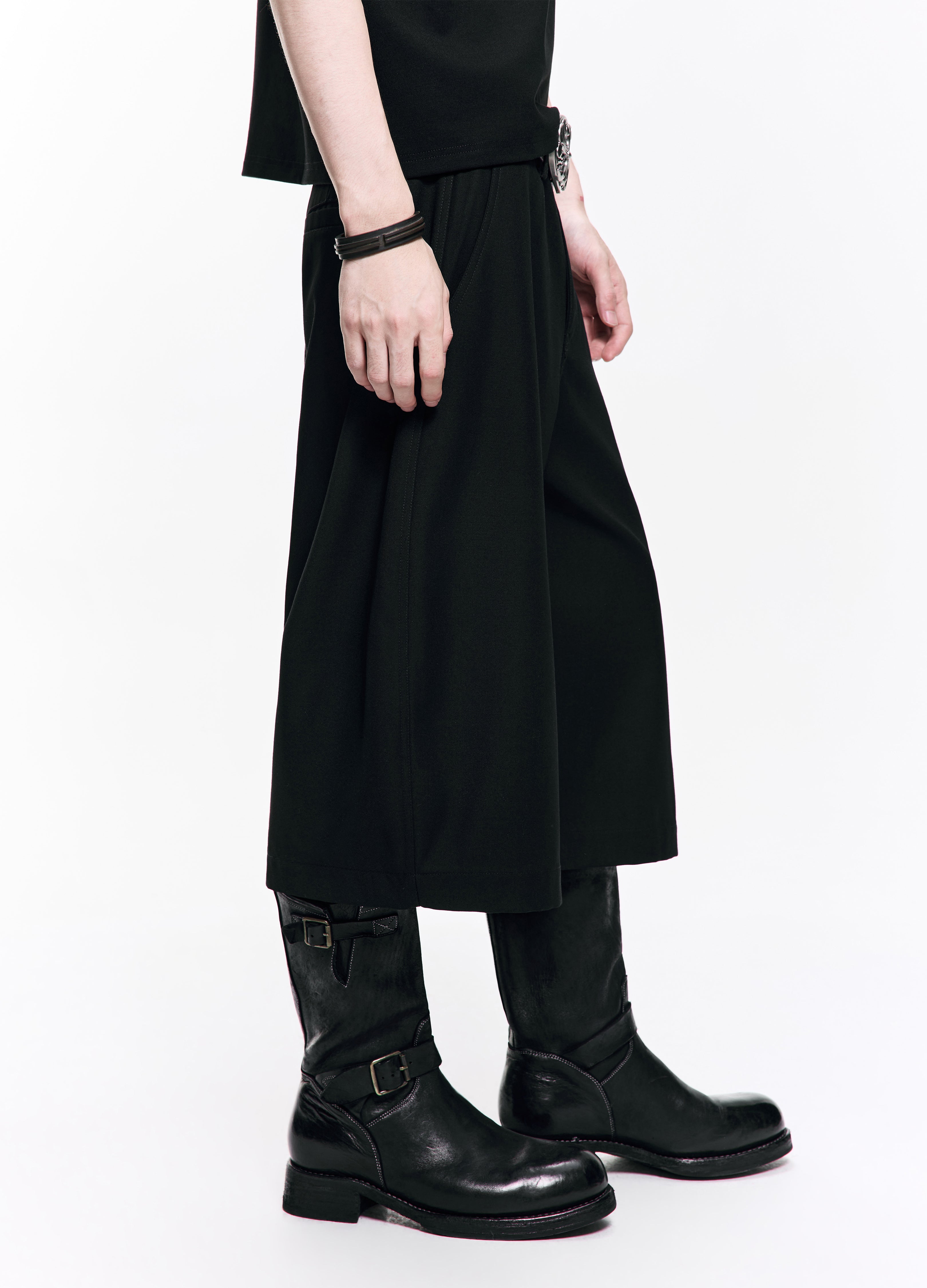 26SS CURVED CROP WIDE TROUSERS