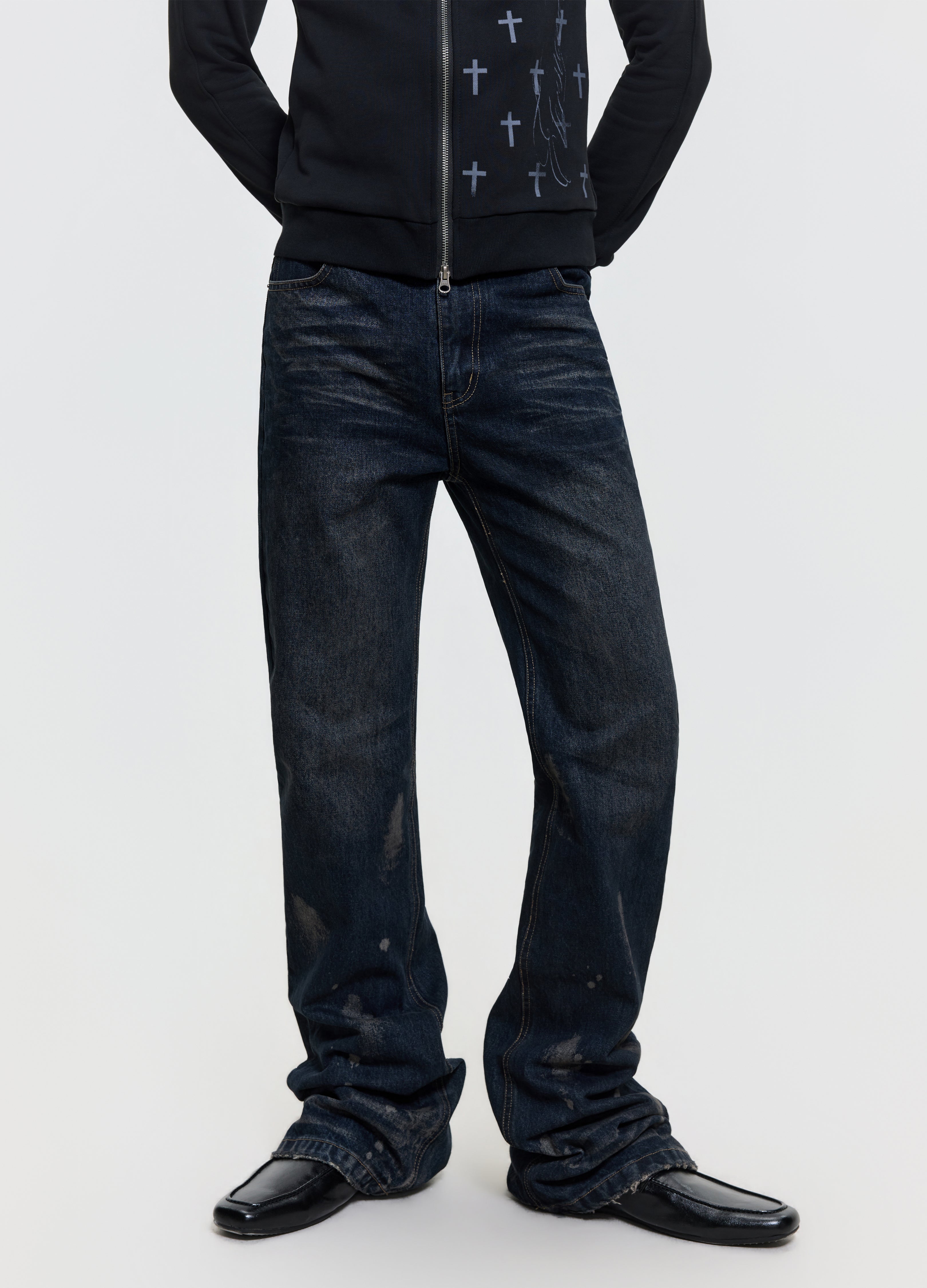 26FW INK WASH STACKED DENIM