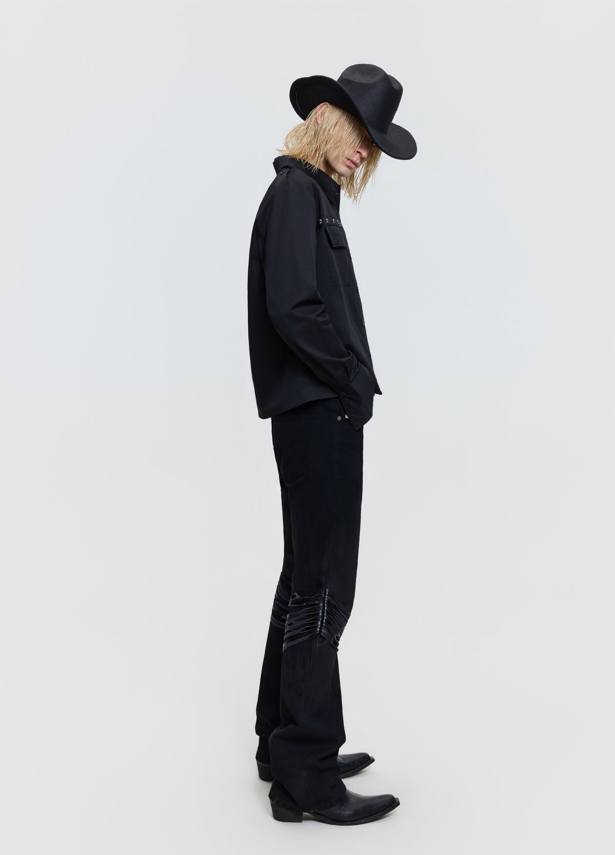 26FW STUDDED WESTERN SHIRT