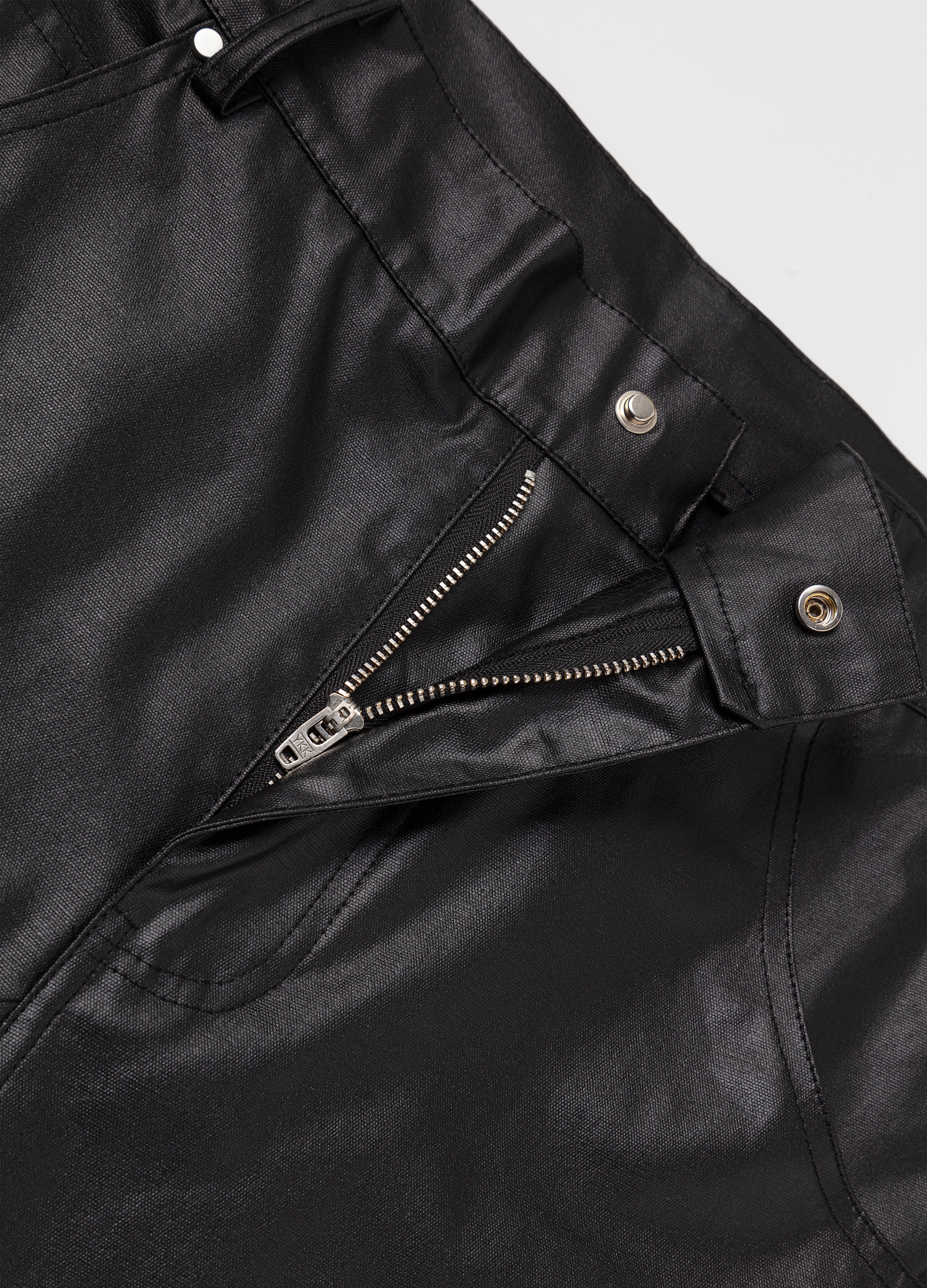 25FW WAXED SKINNY STACKED PANTS