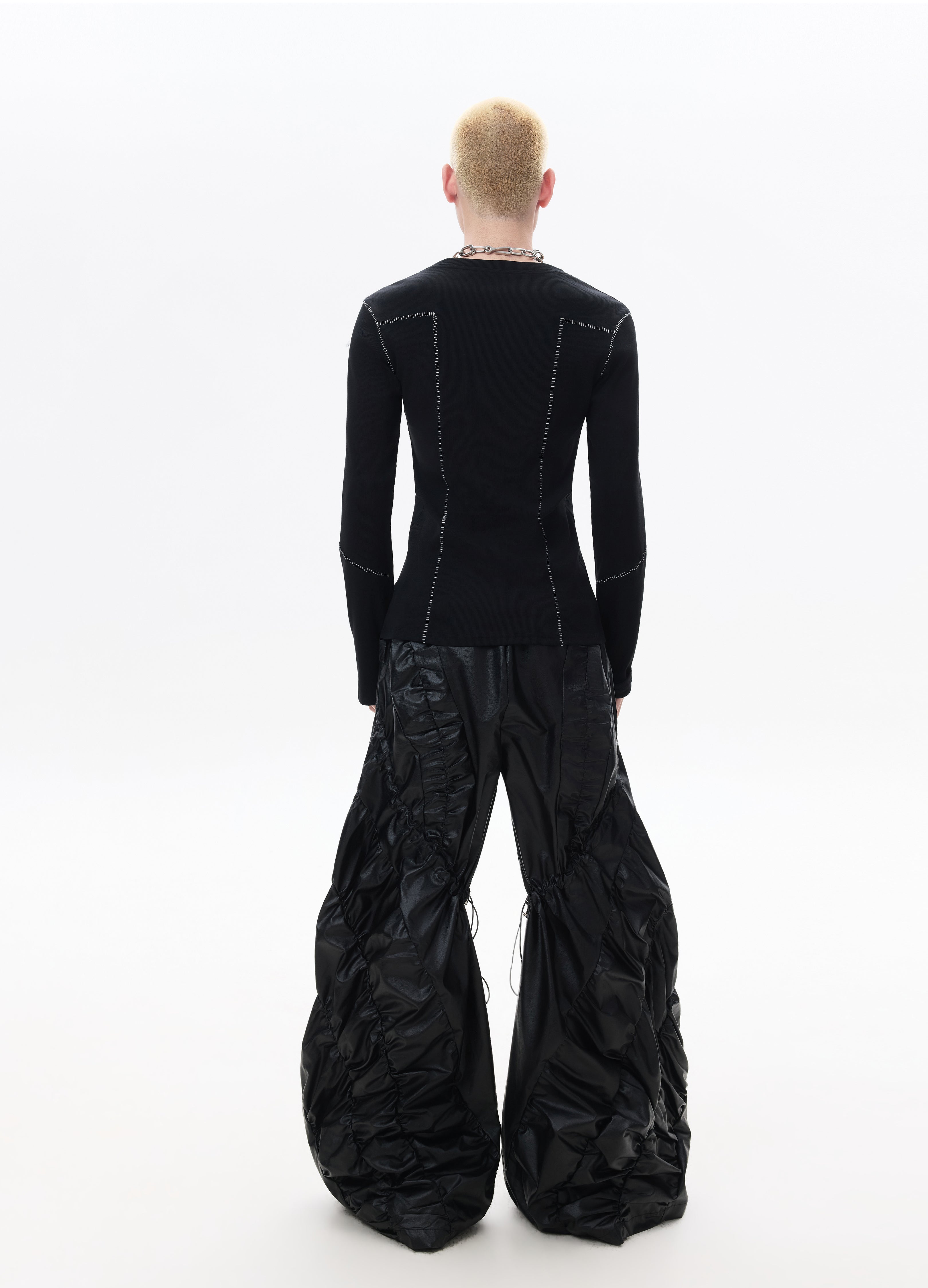 26SS STITCHED SLIM FIT LONG SLEEVE TEE