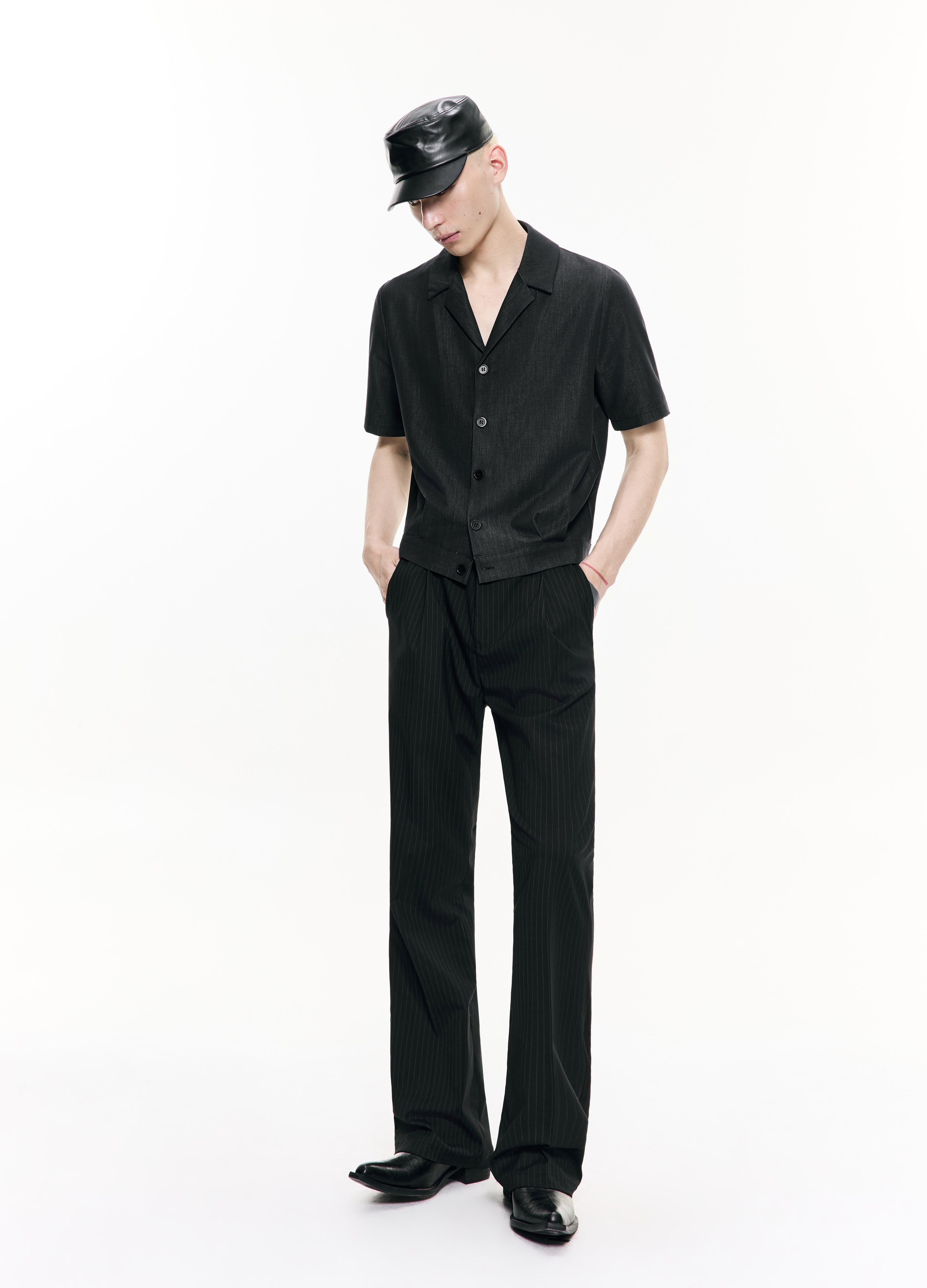 26SS PINSTRIPE STRAIGHT FIT TROUSERS