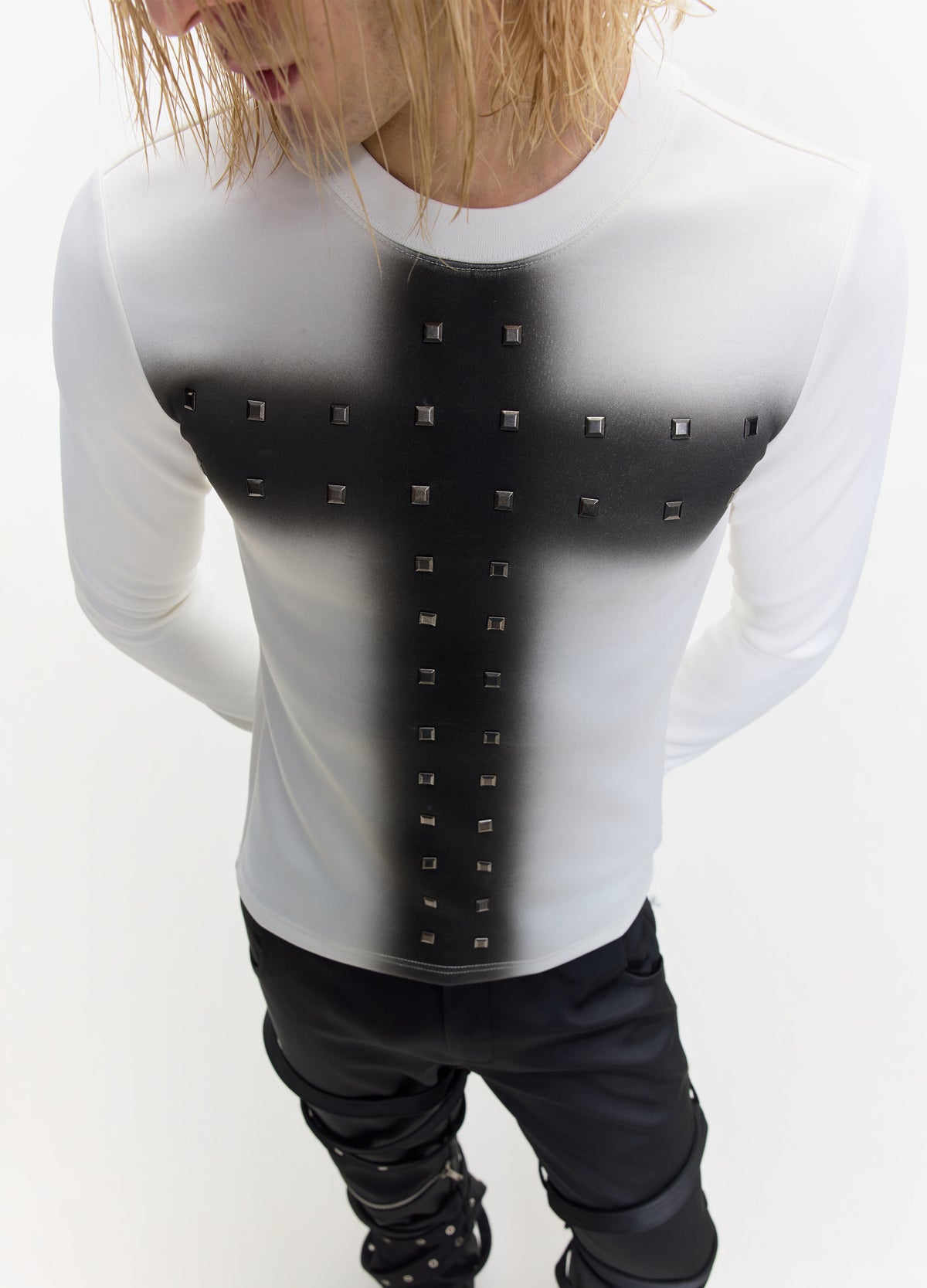 26FW CRYSTAL CROSS TEE