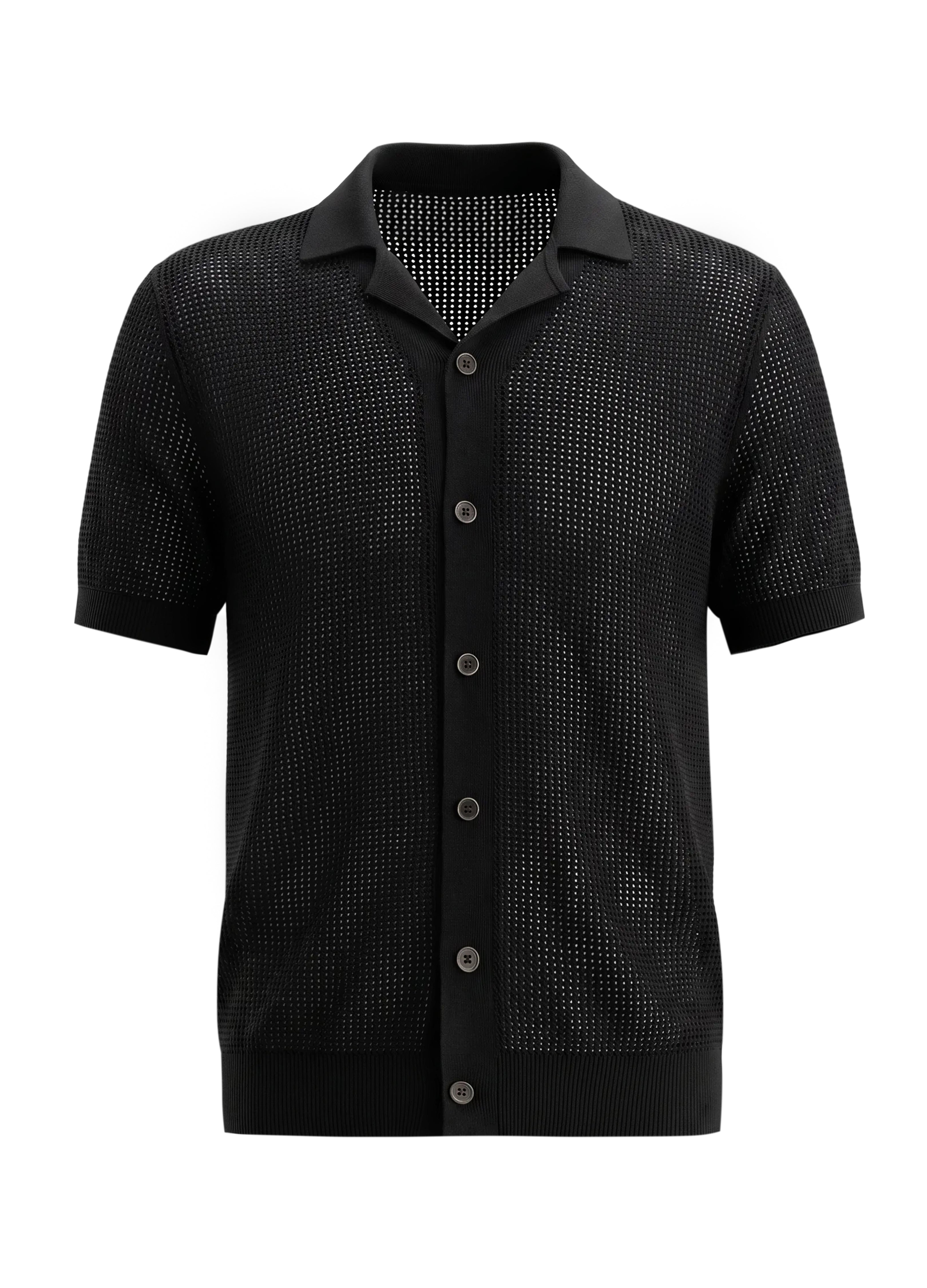 26SS MESH CUBA KNIT SHIRT