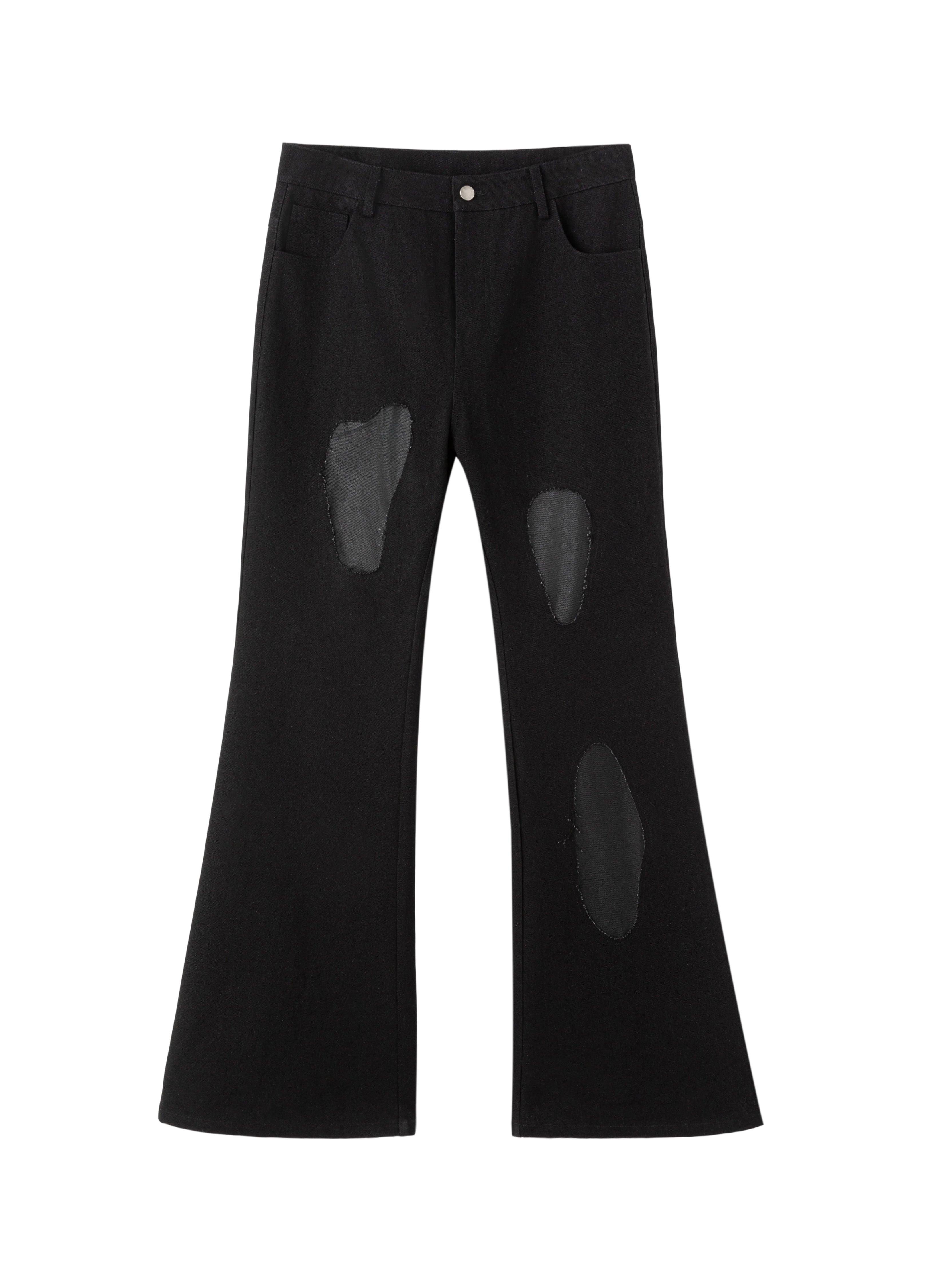 26SS DISTRESSED FLARE PANEL DENIM