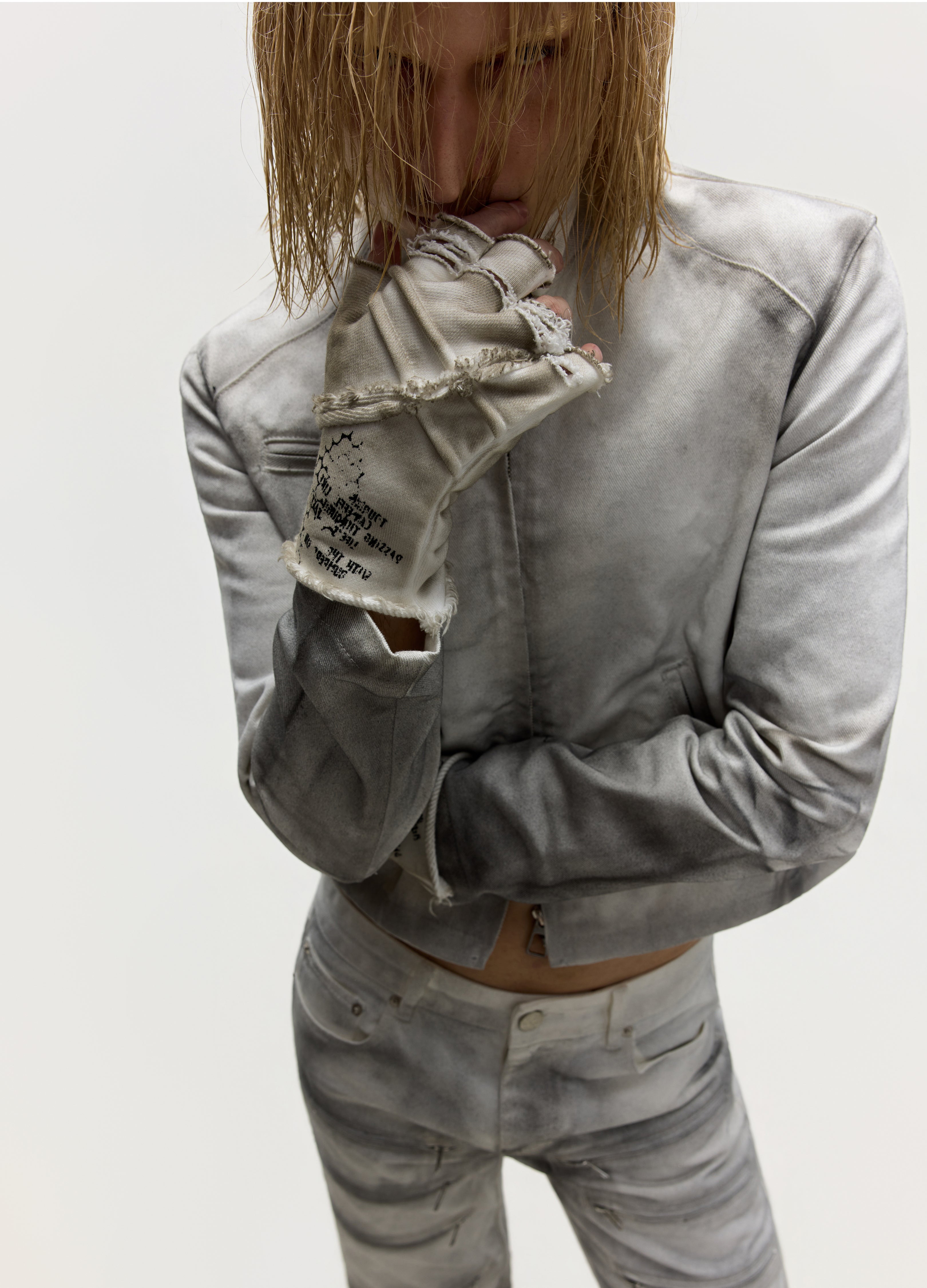 26FW SLASH WASH FINGERLESS GLOVES
