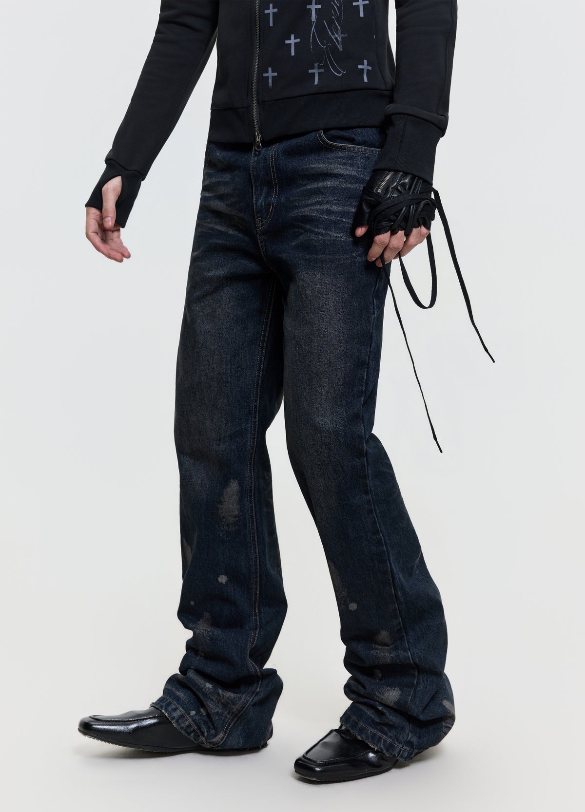 26FW INK WASH STACKED DENIM