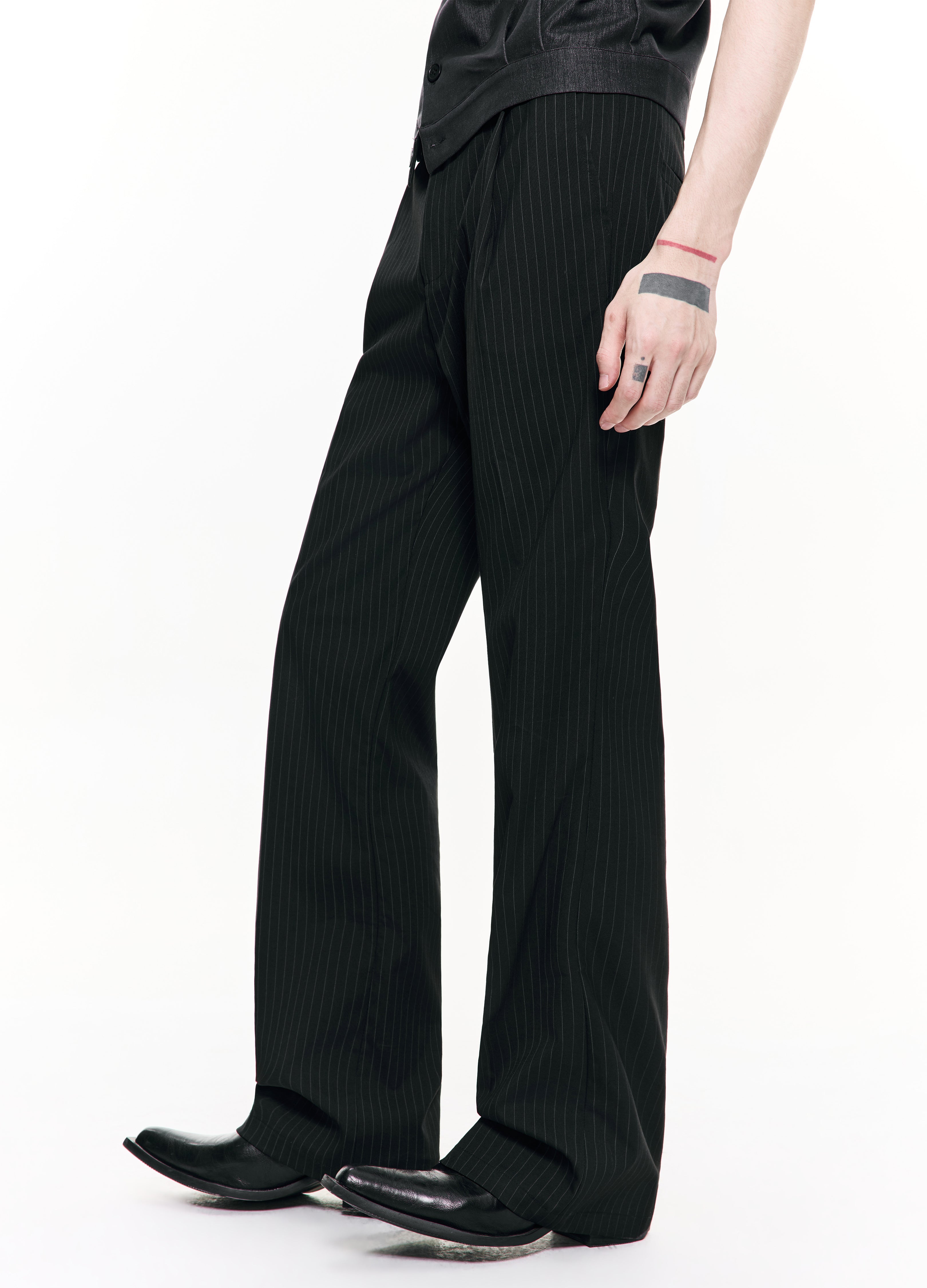 26SS PINSTRIPE STRAIGHT FIT TROUSERS