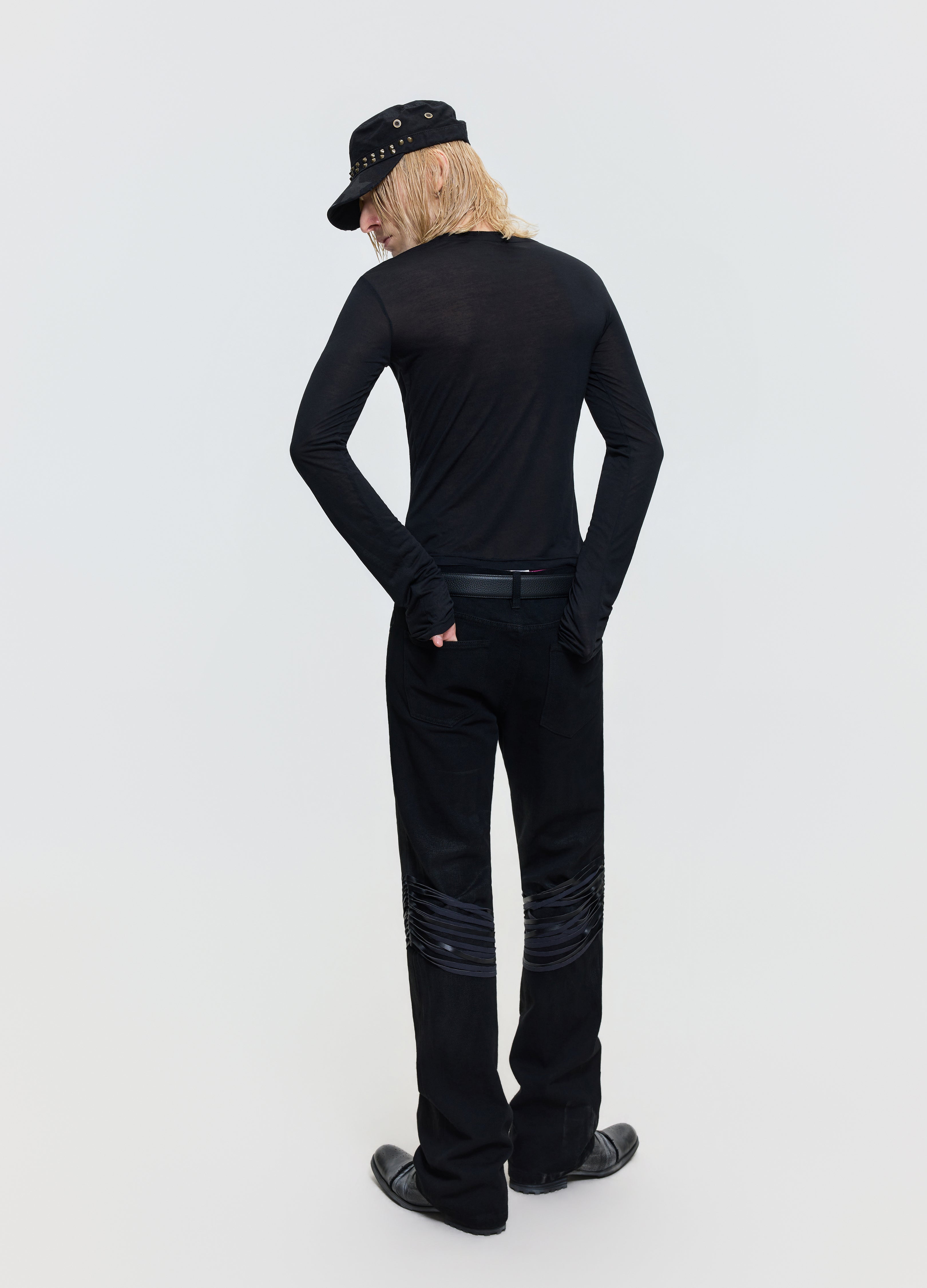 26FW SHEER V-NECK TEE