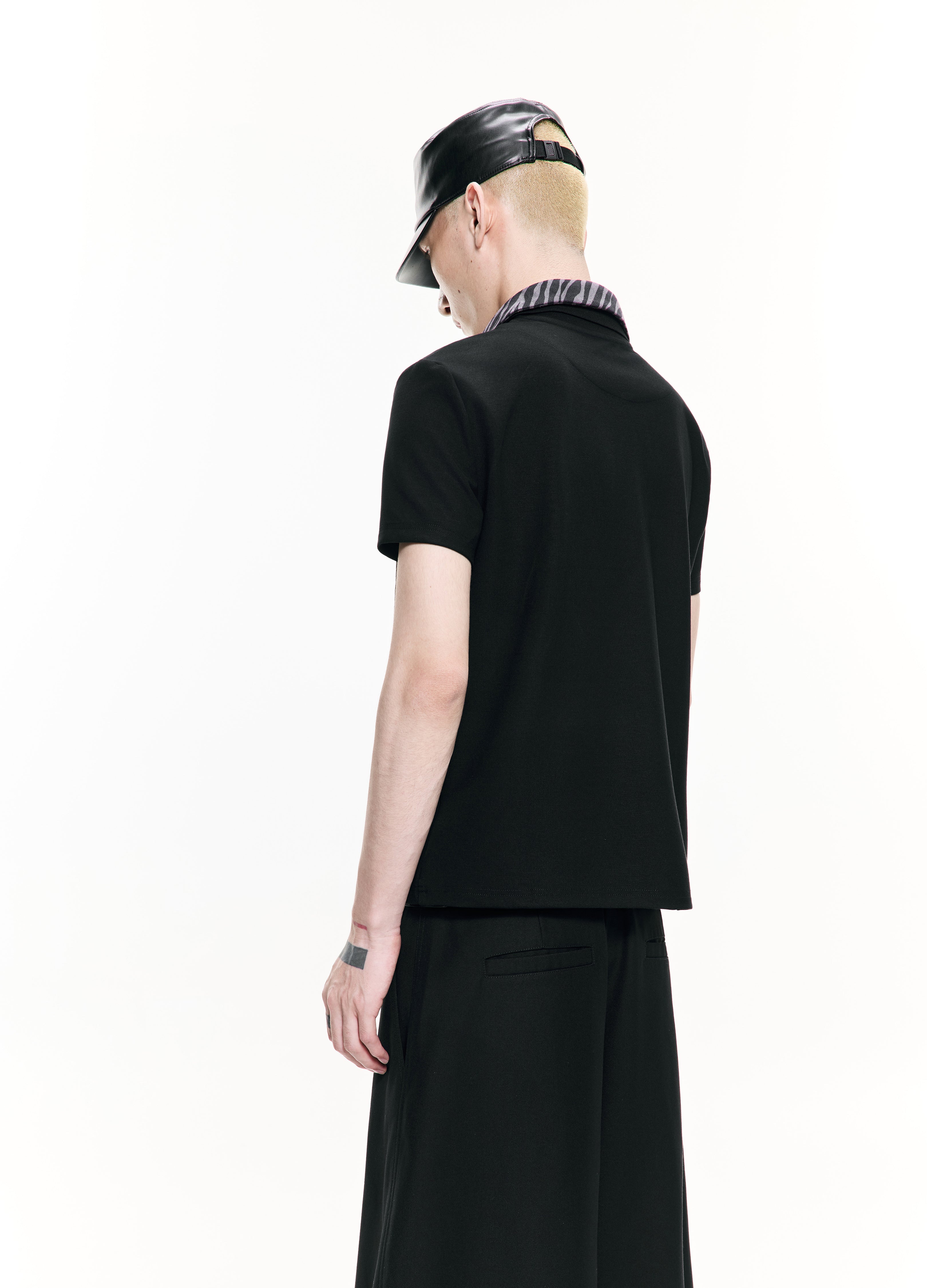 26SS DOUBLE-COLLAR PATTERN POLO