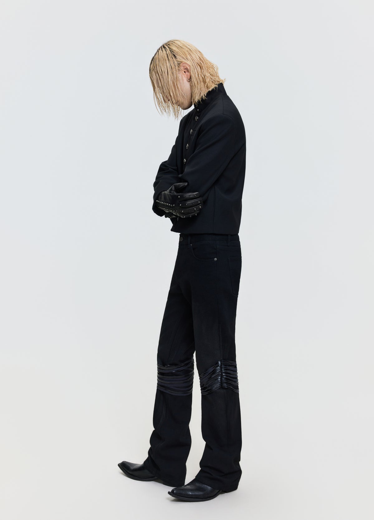 FRKM SCD 26FW oriental metal-button black jacket — product view 5