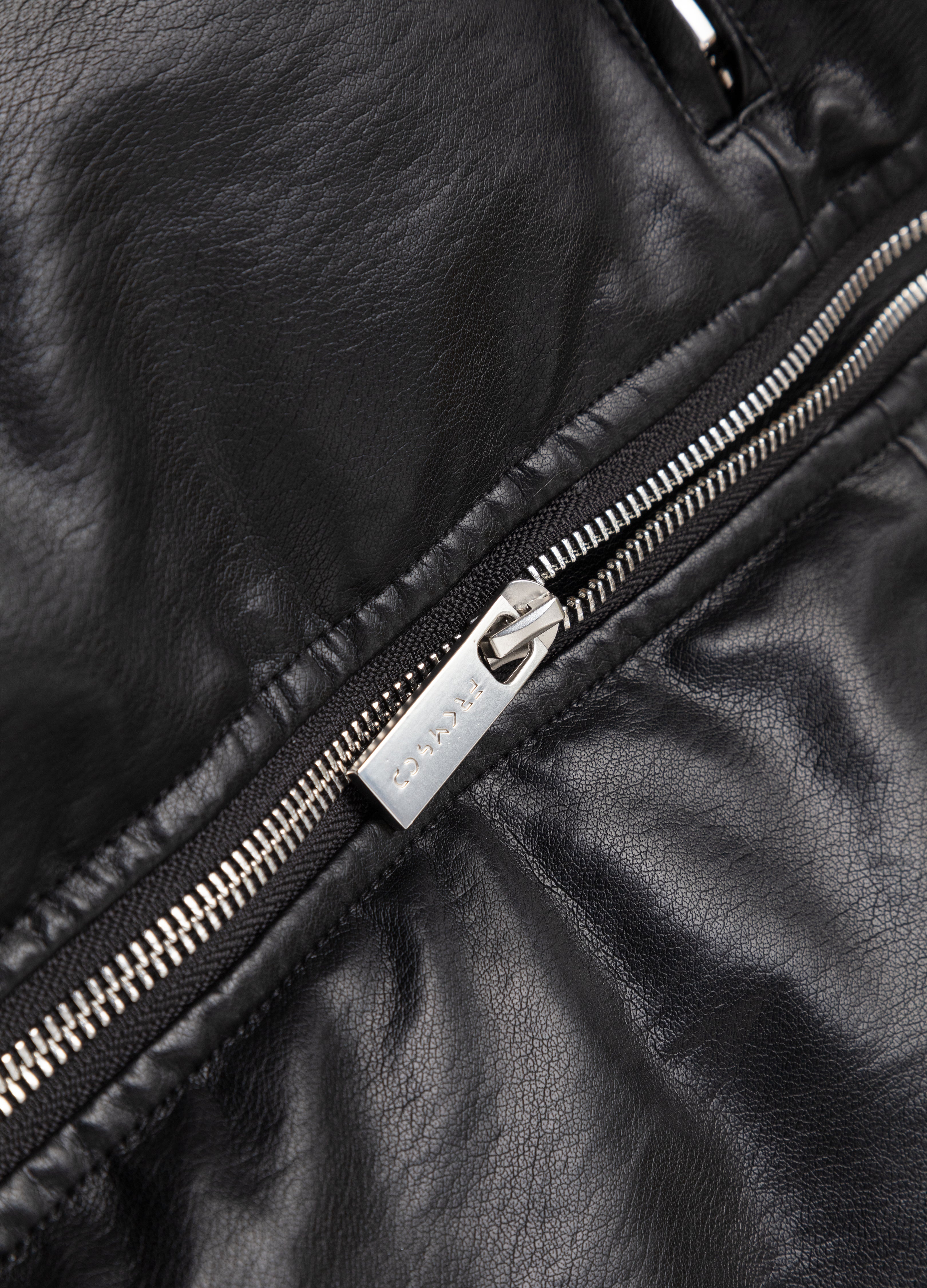 25FW LEATHER PUFFER BOMBER