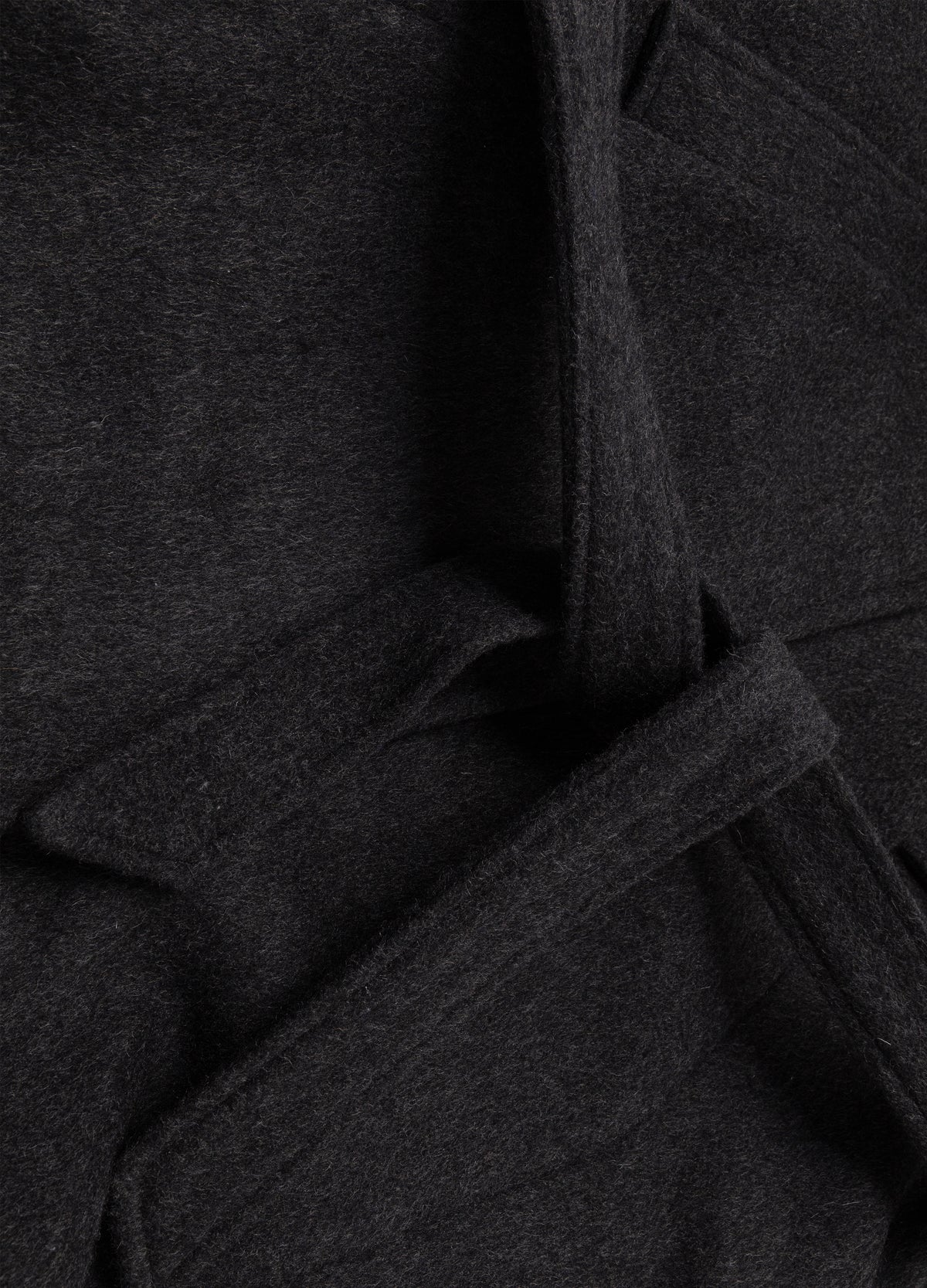 Self-fabric belt and waist loops.