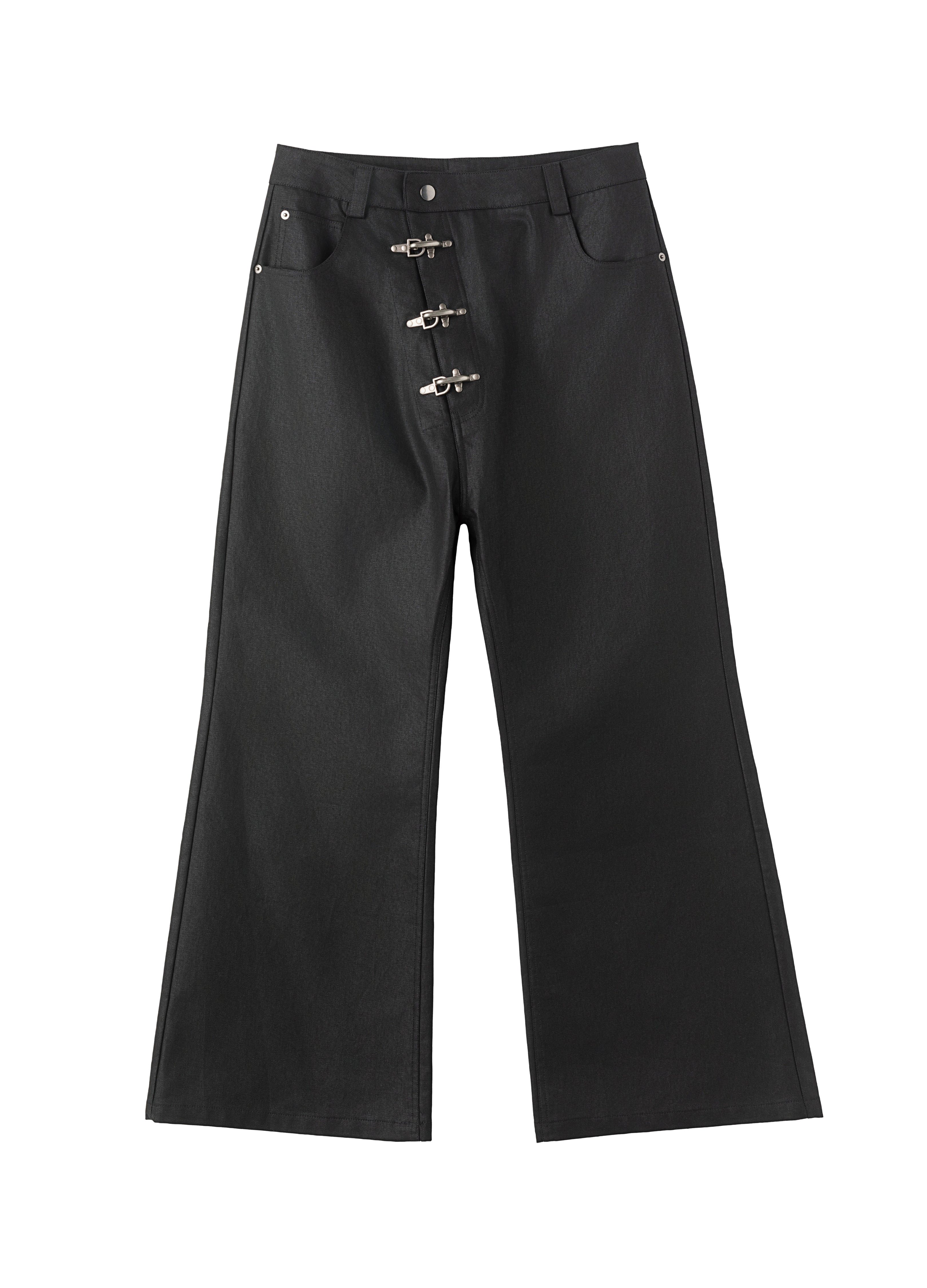 26SS AVIATOR BUCKLE WAXED DENIM