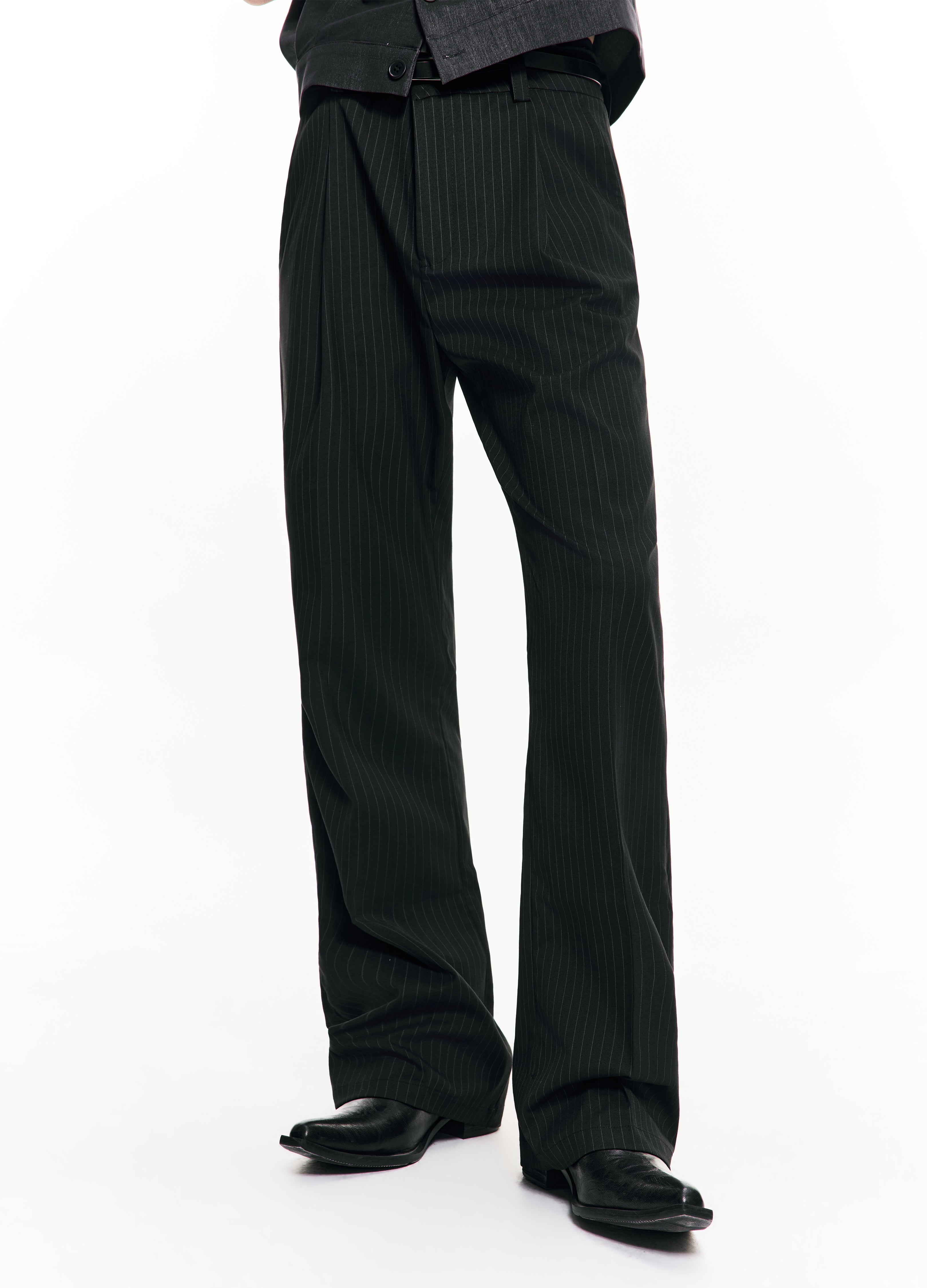 26SS PINSTRIPE STRAIGHT FIT TROUSERS
