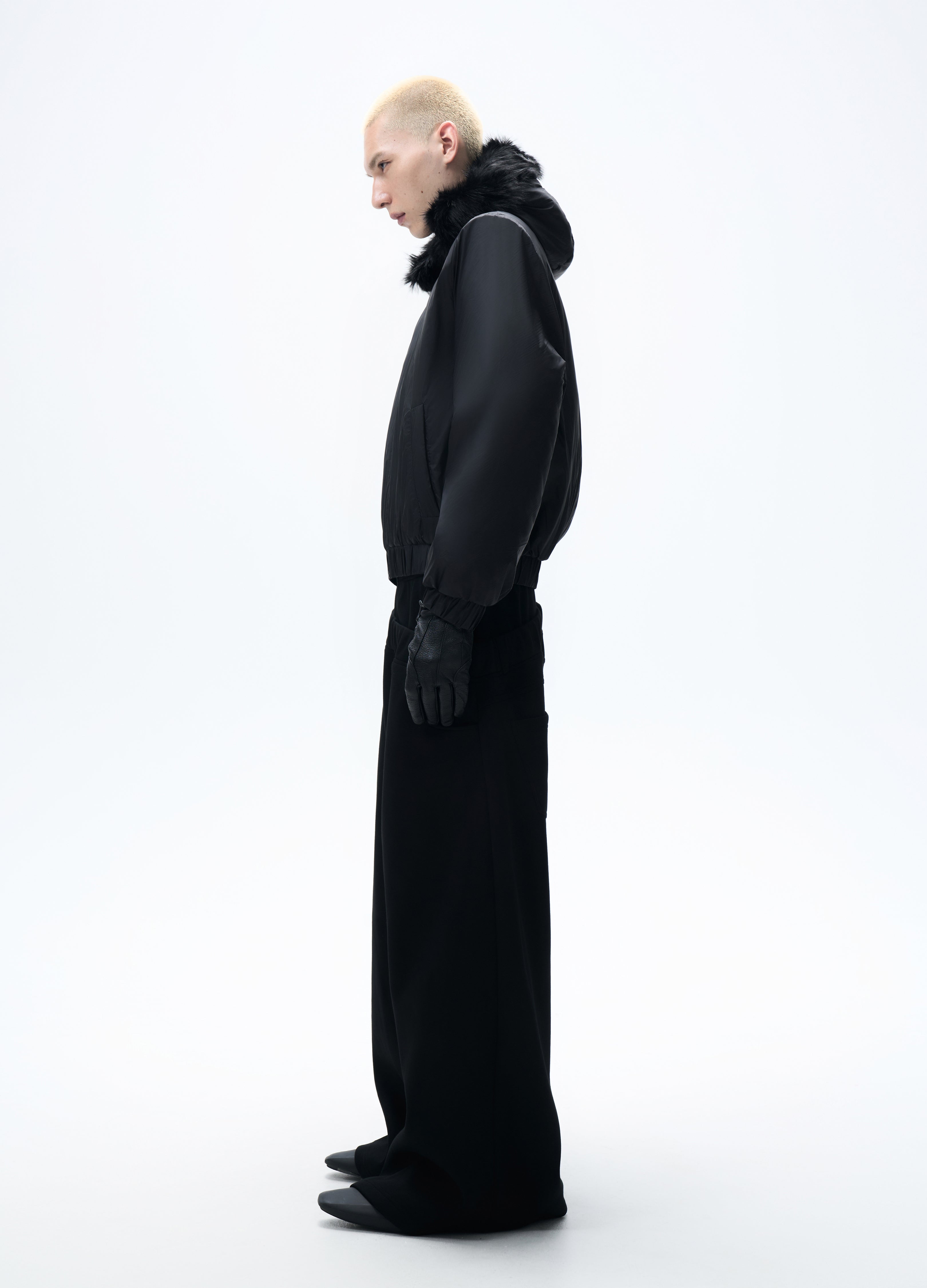 25FW FUR HOODED PUFFER JACKET