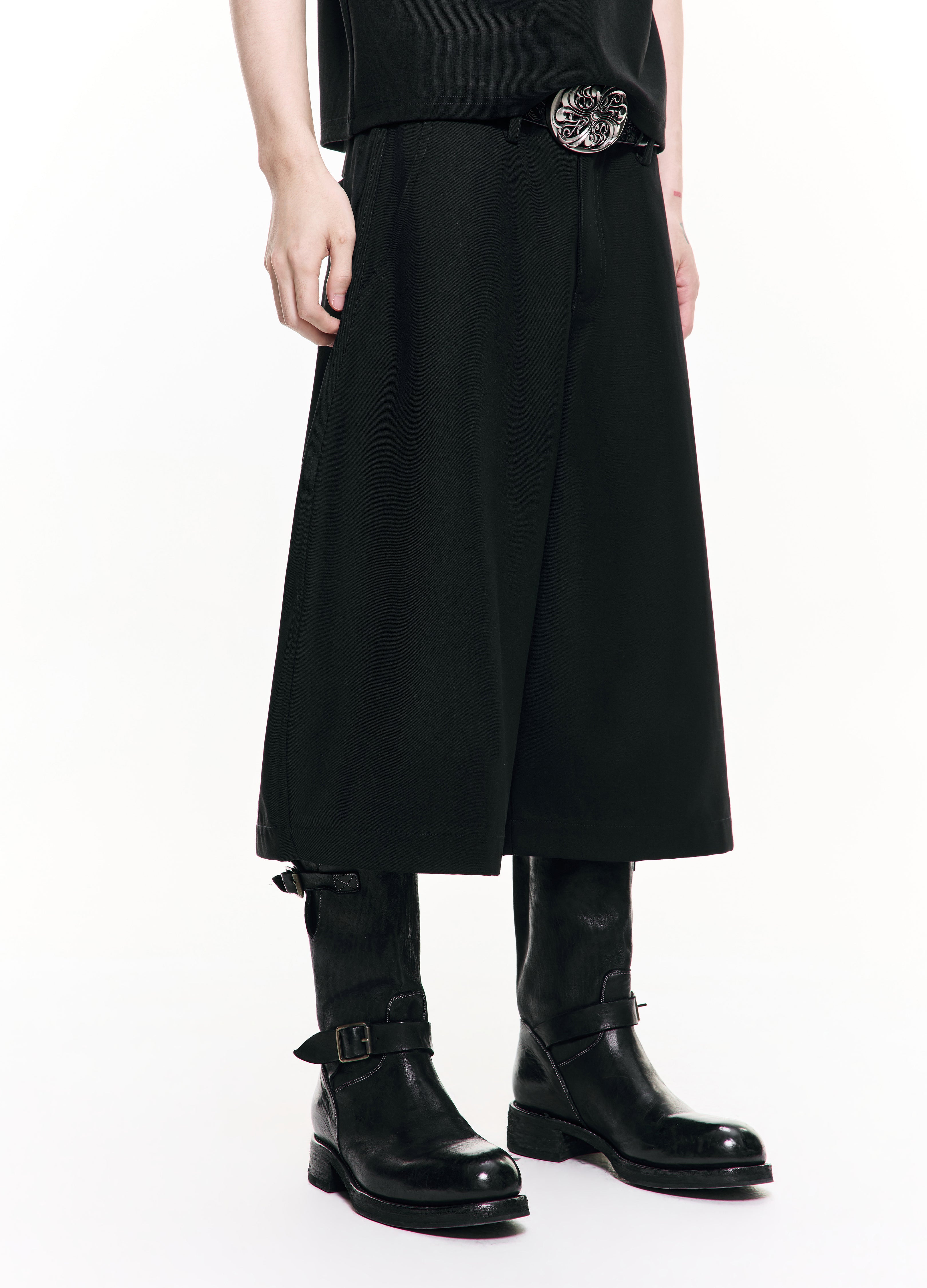 26SS CURVED CROP WIDE TROUSERS