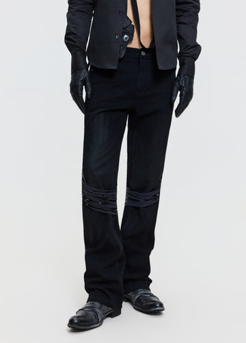 26FW LACE-UP WAXED DENIM — FRKM SCD 26FW product photograph 1 of 10