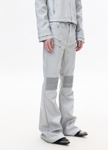 26SS LIGHT ARMORED ZIP FLARE PANTS