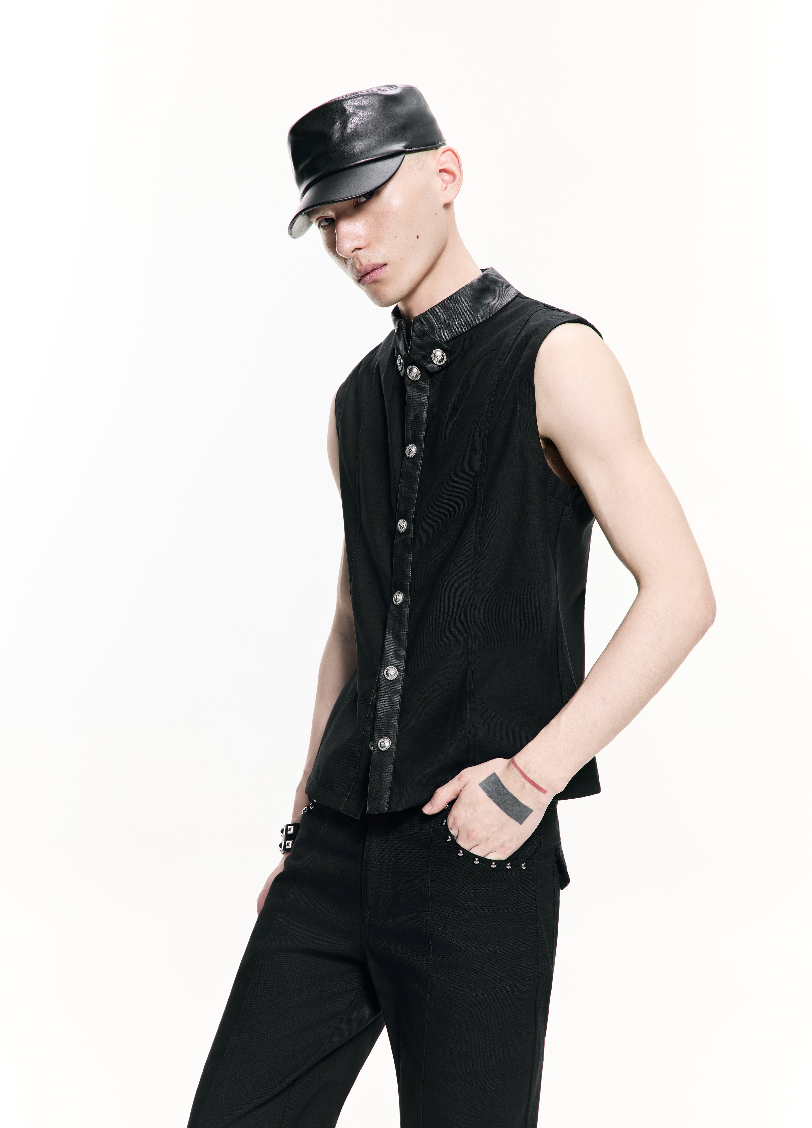 26SS GOTHIC METAL BUTTON VEST